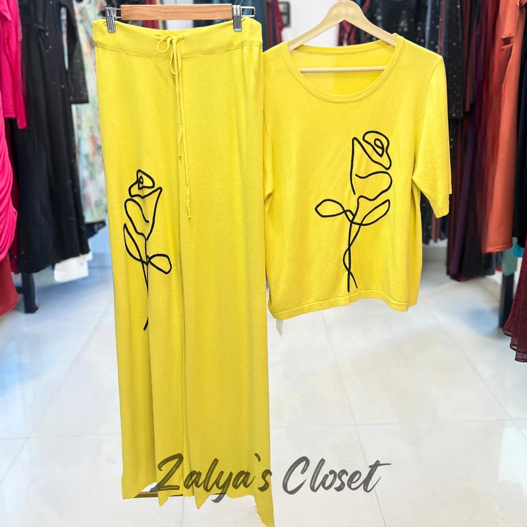 Imported Rose Design Co-ord Set