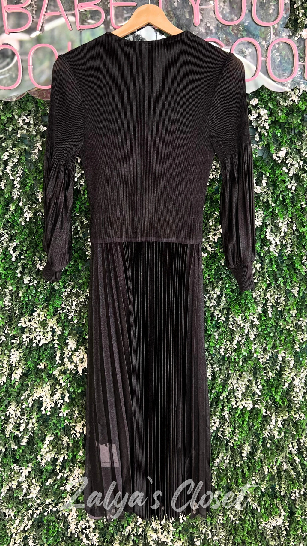 Imported Satin Magic Dress with Pearl Work