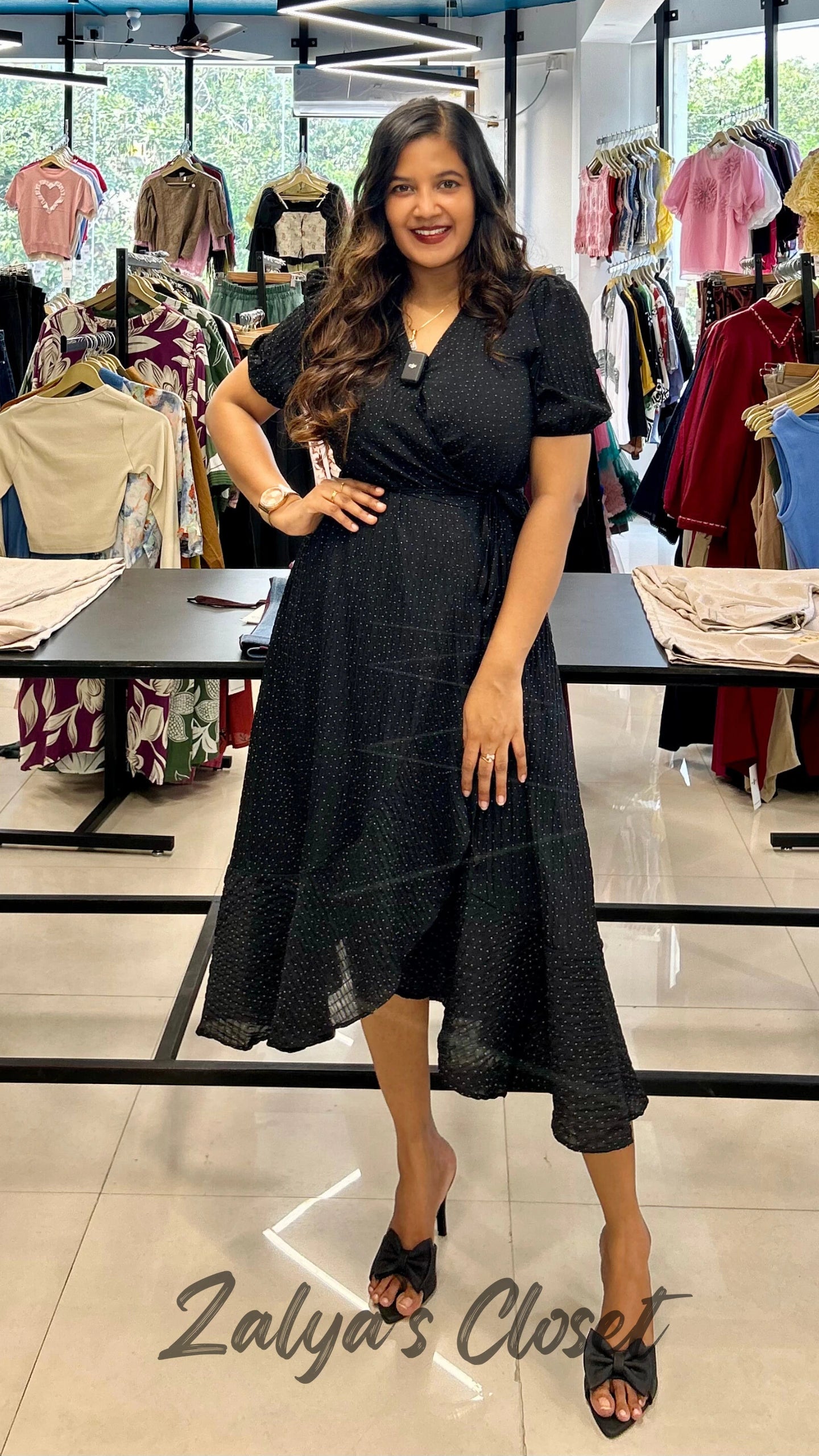 Imported Soft Polka Dress