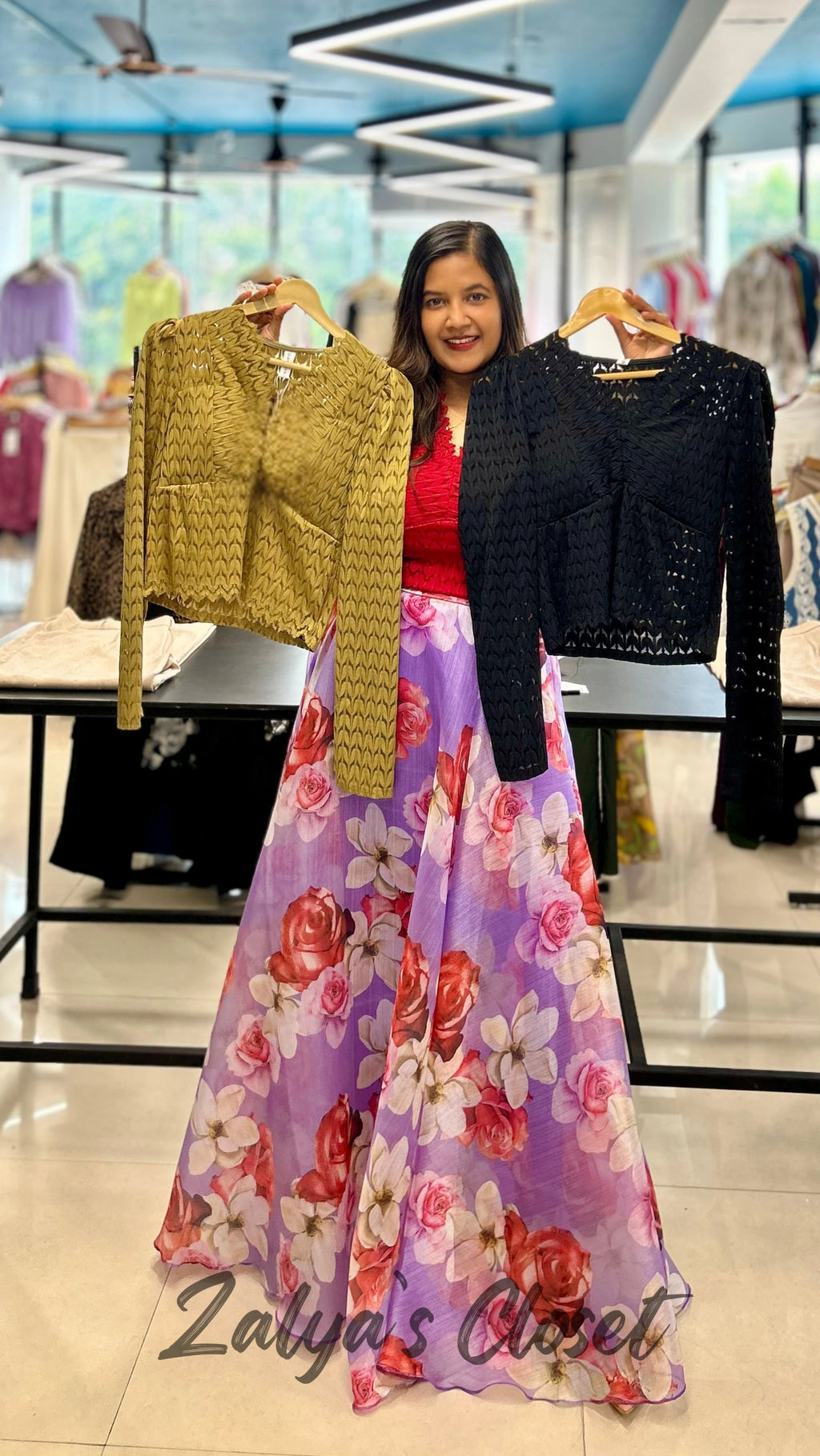 Imported Solid Lace Top