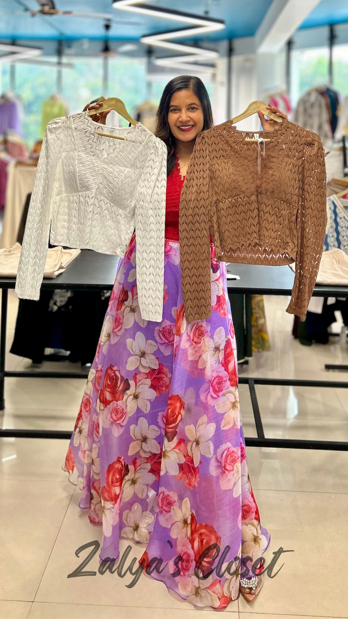 Imported Solid Lace Top