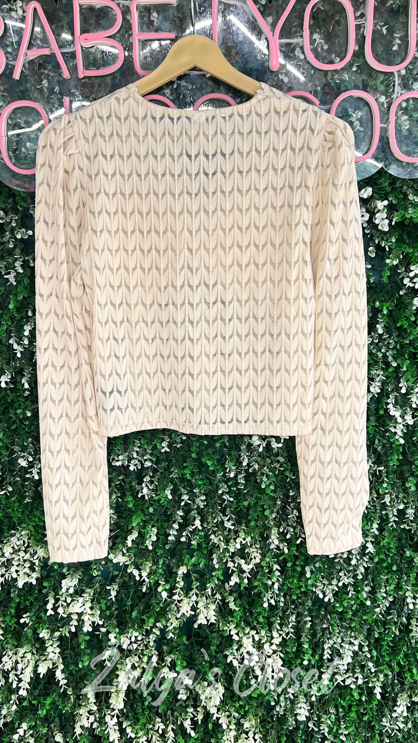 Imported Solid Lace Top