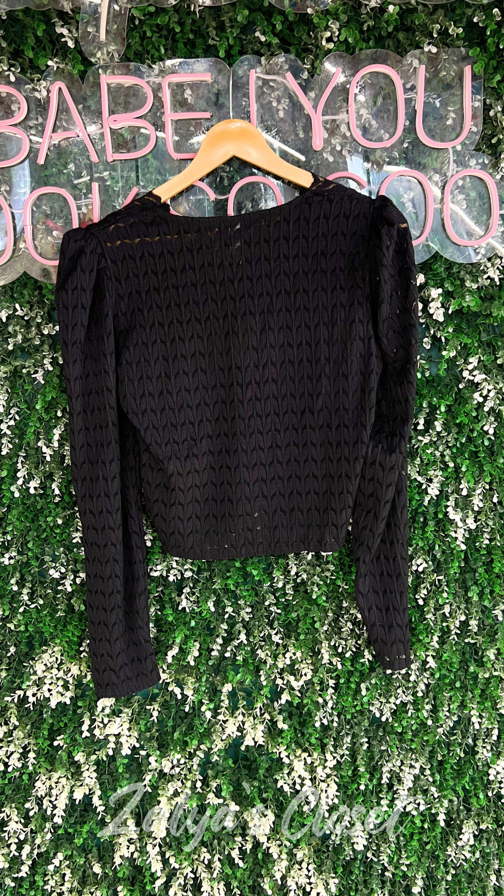 Imported Solid Lace Top