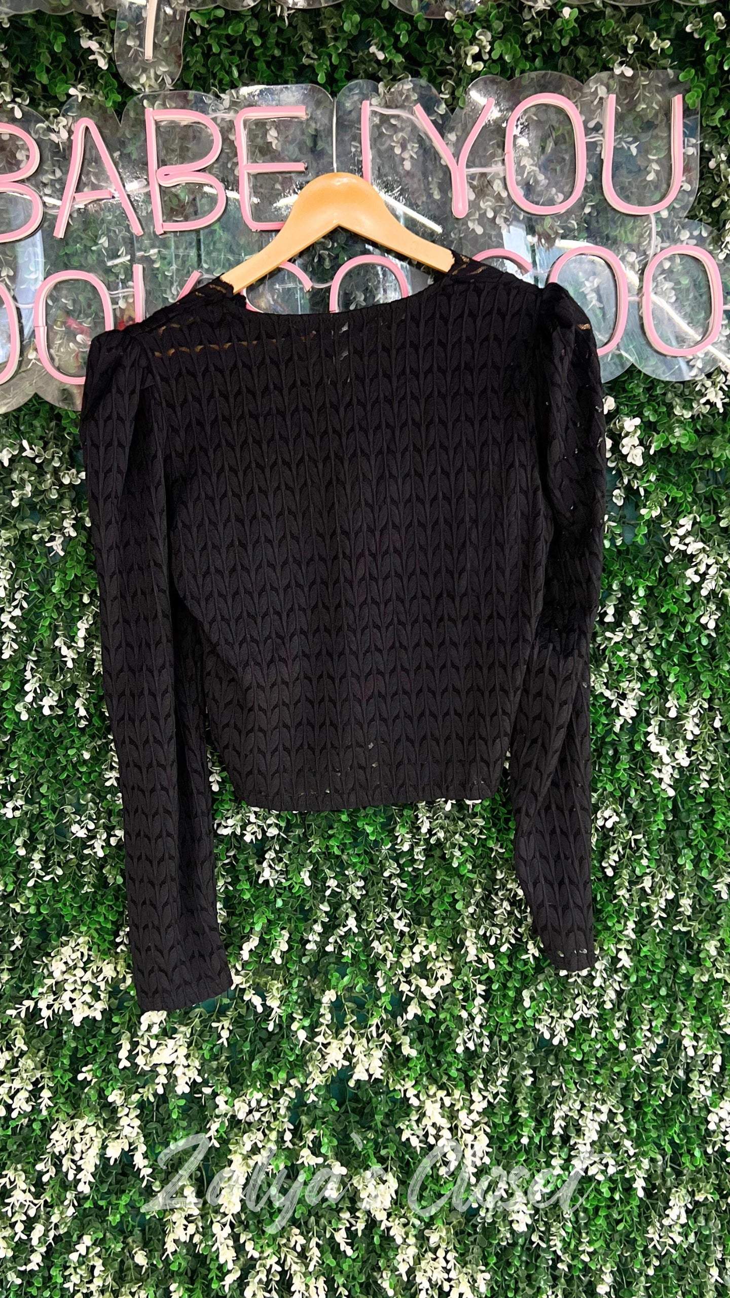 Imported Solid Lace Top