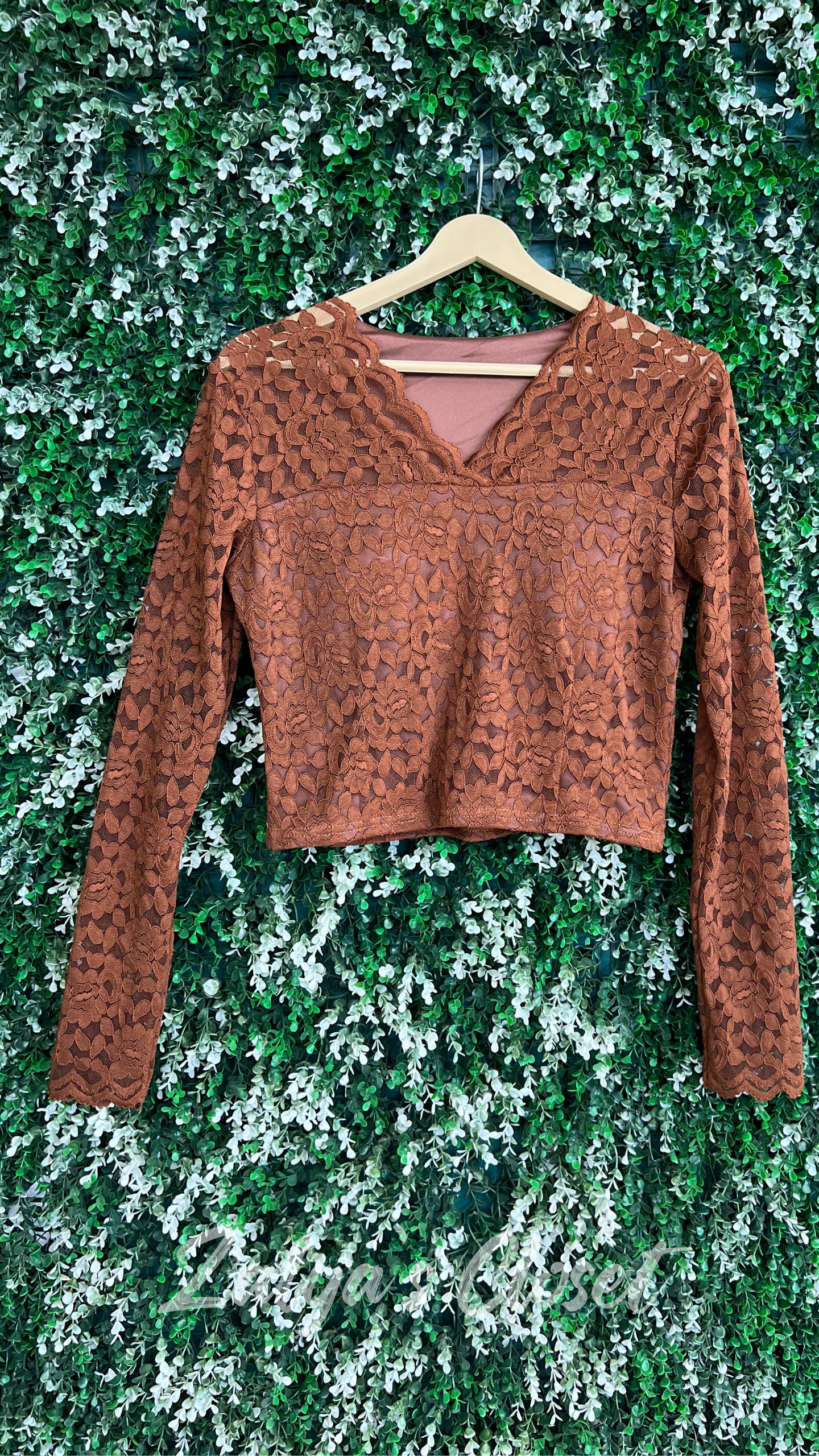 Imported Solid Lace Tops