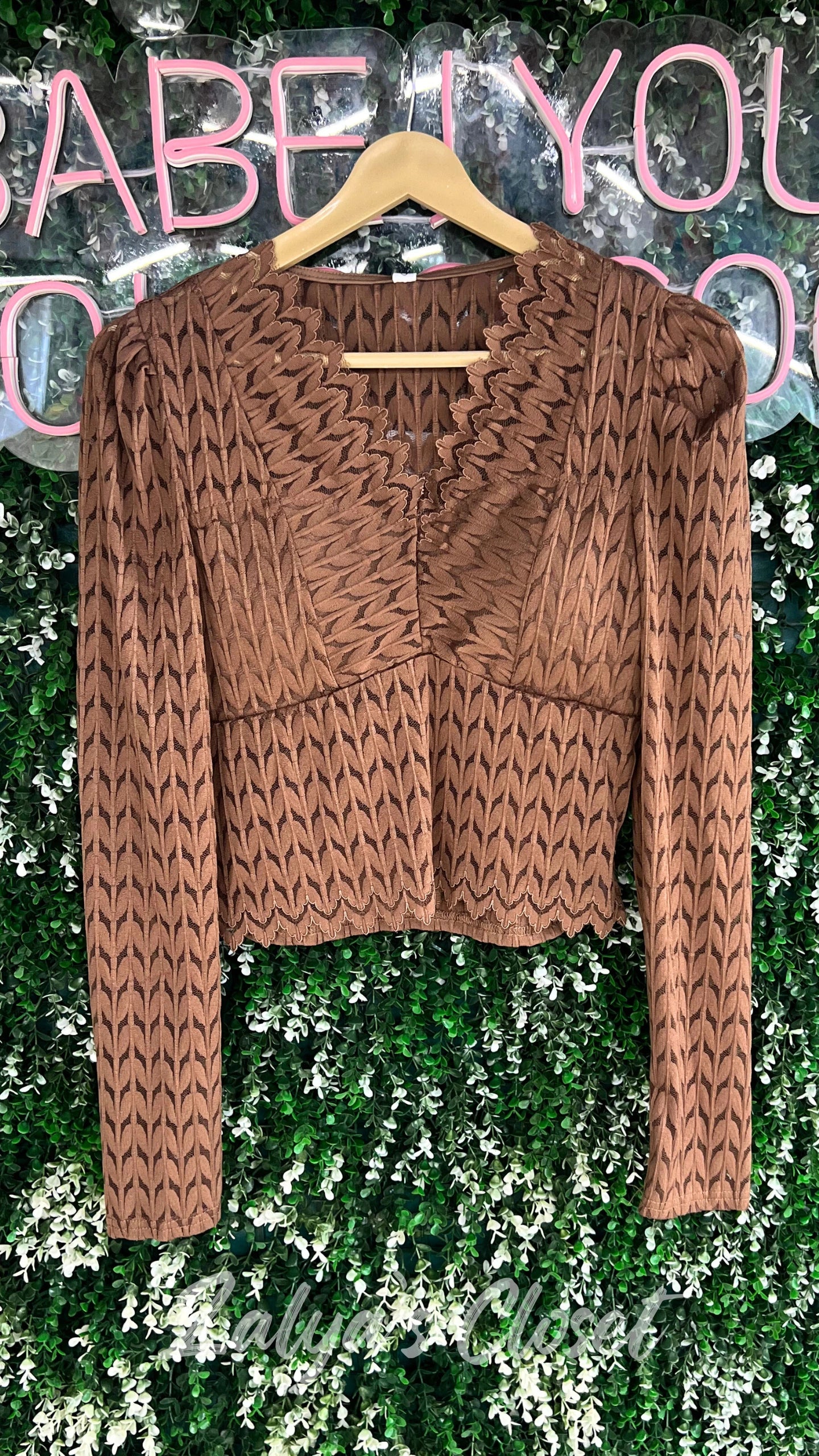 Imported Solid Lace Top