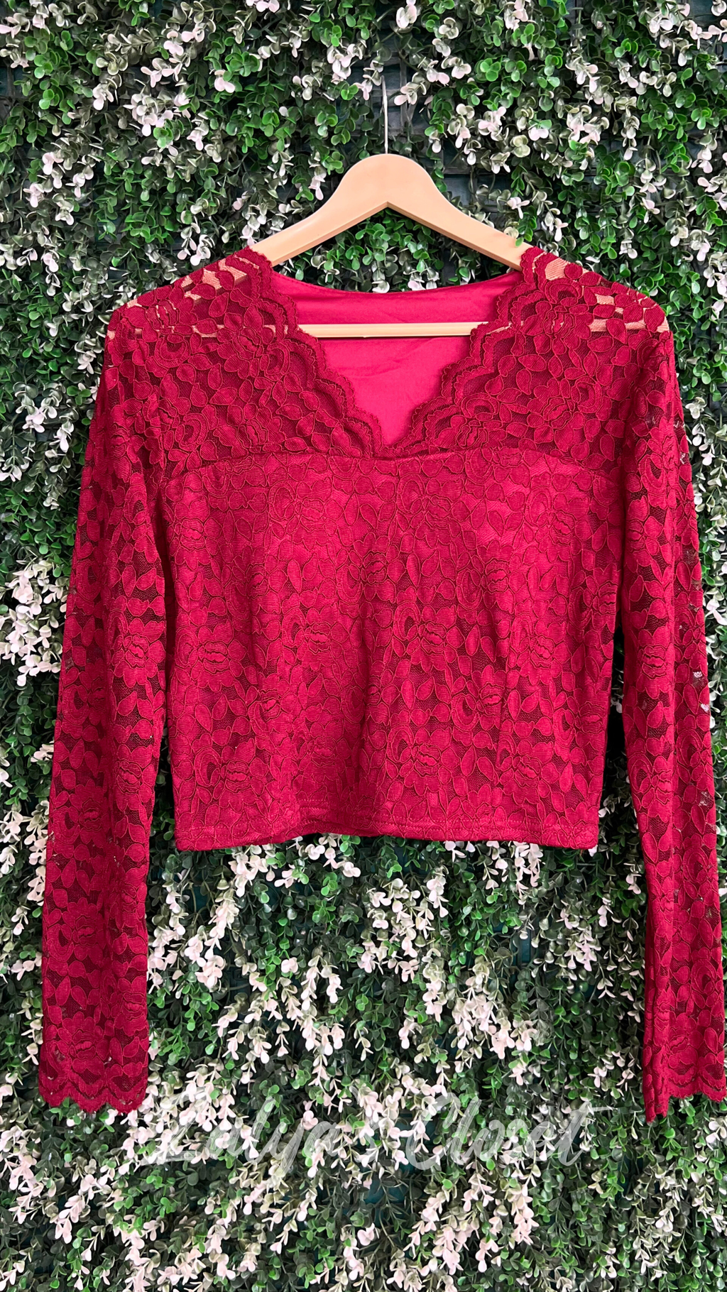 Imported Solid Lace Tops