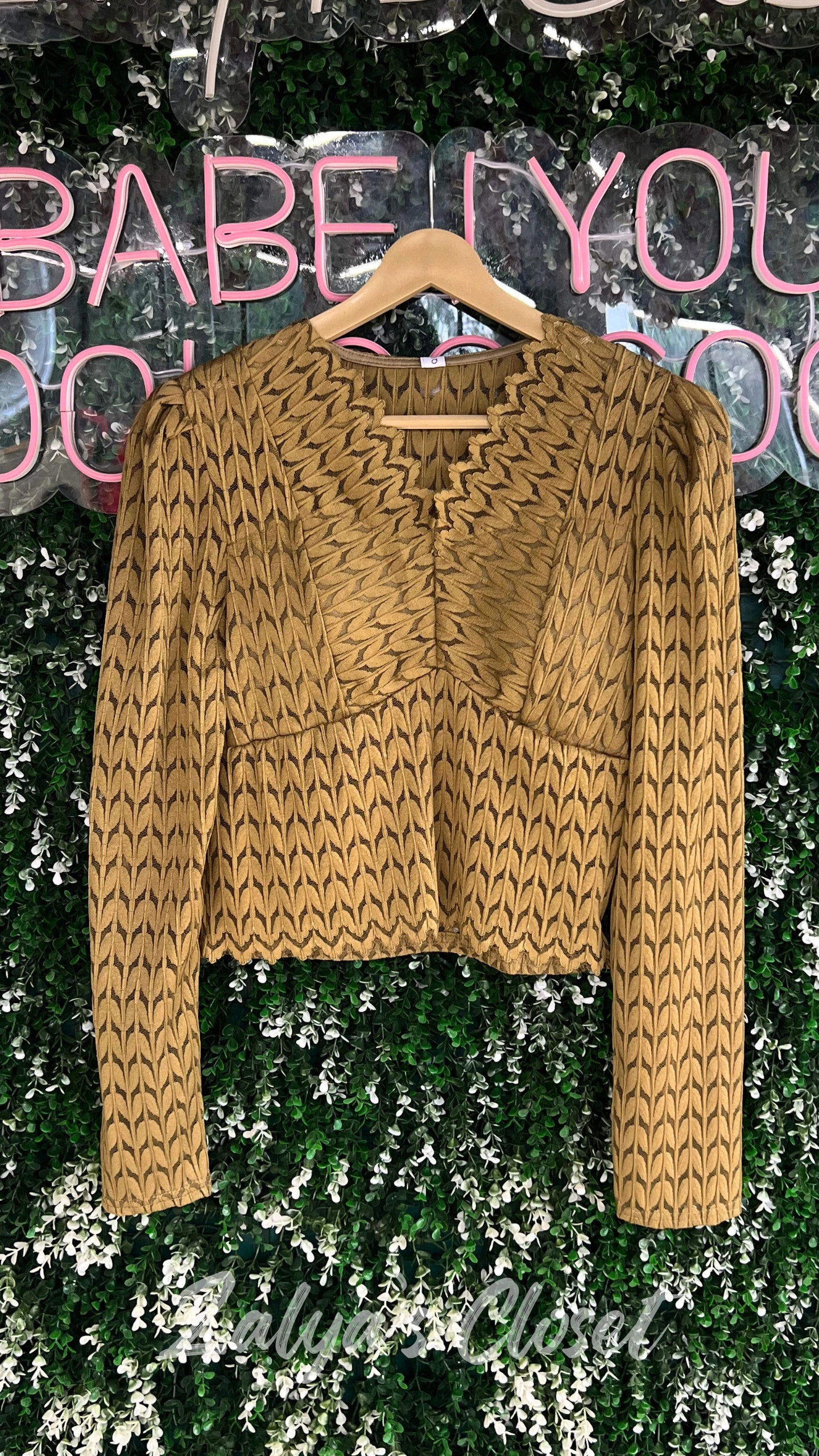 Imported Solid Lace Top