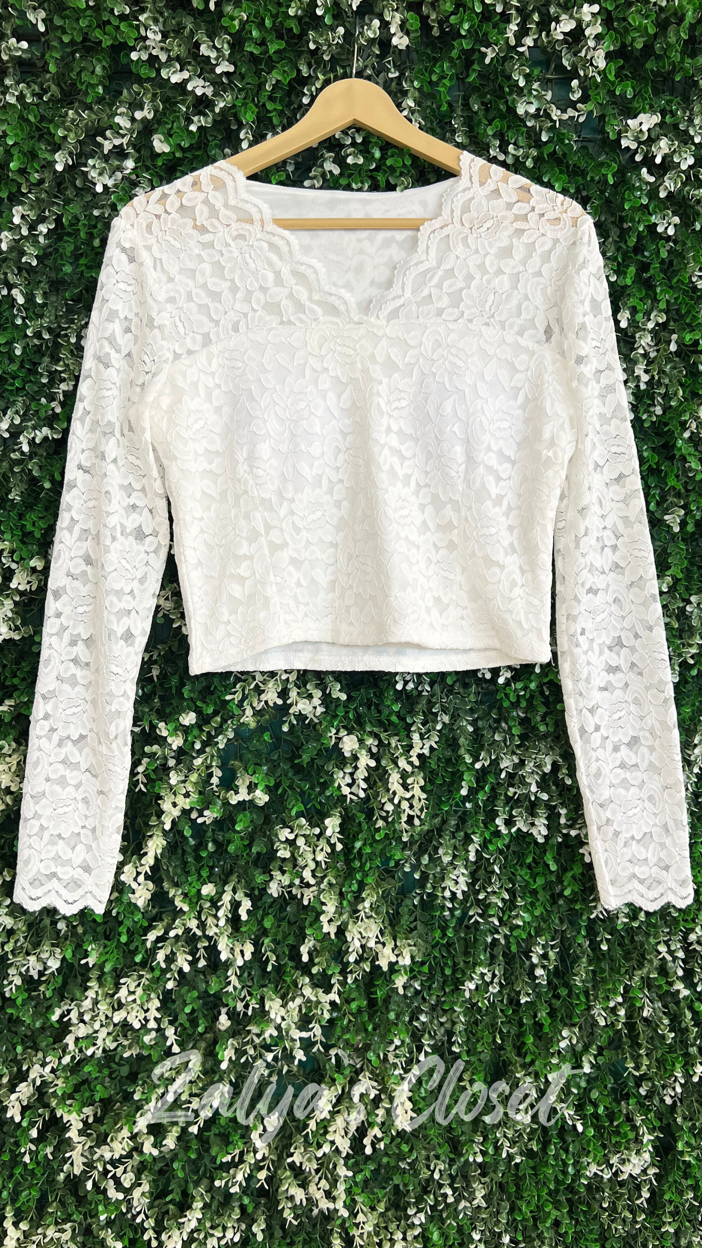 Imported Solid Lace Tops