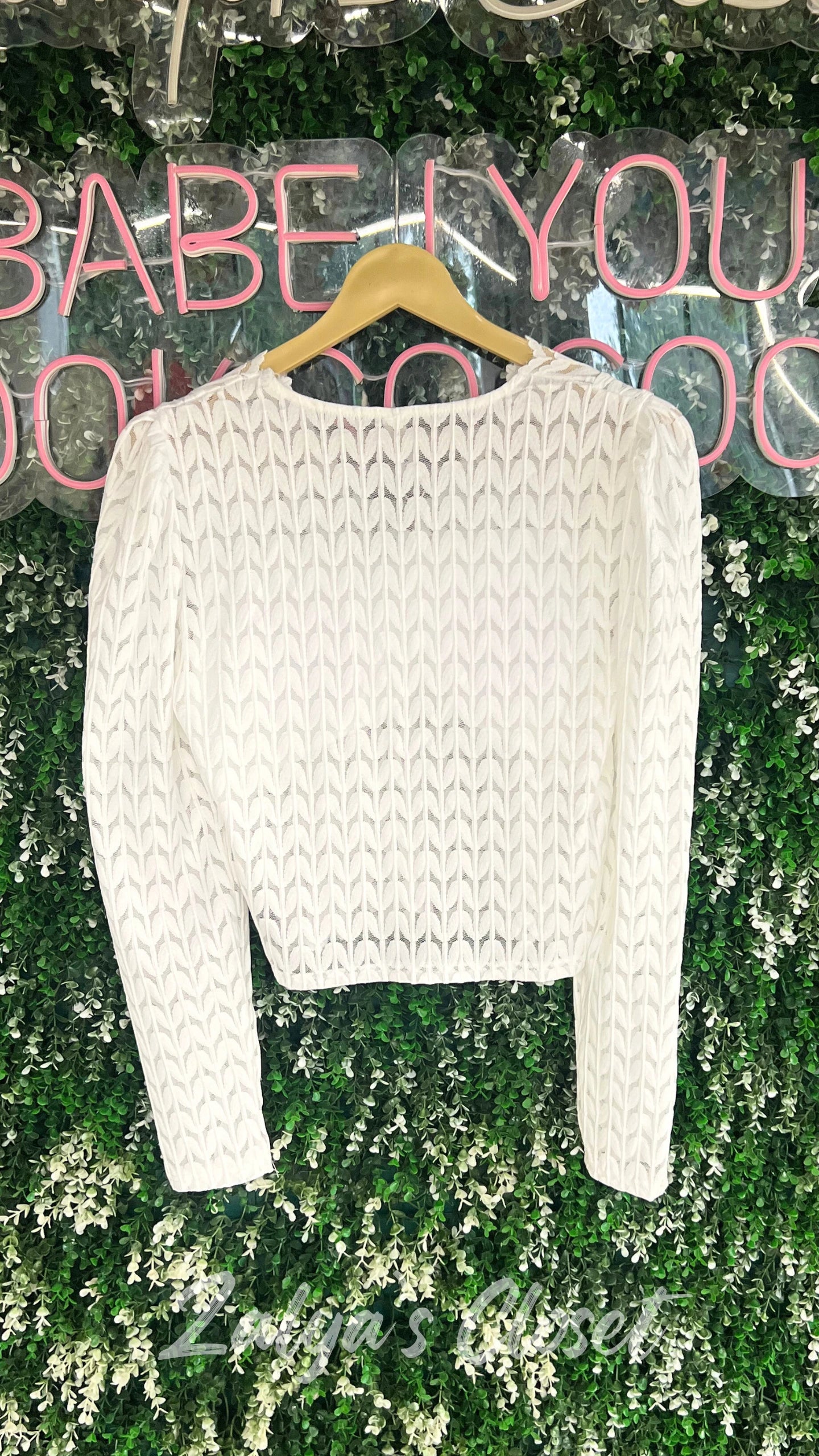 Imported Solid Lace Top