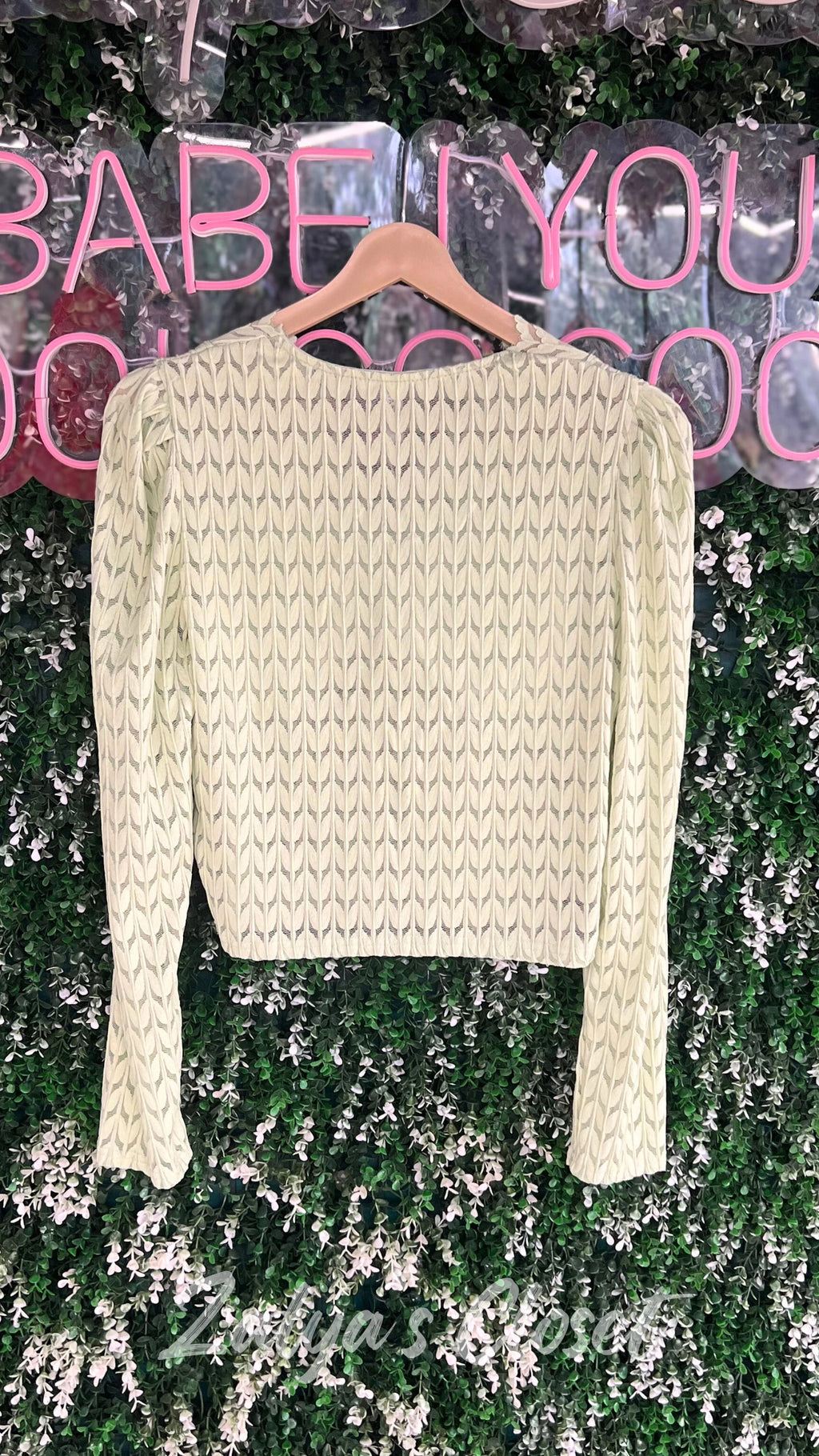 Imported Solid Lace Top