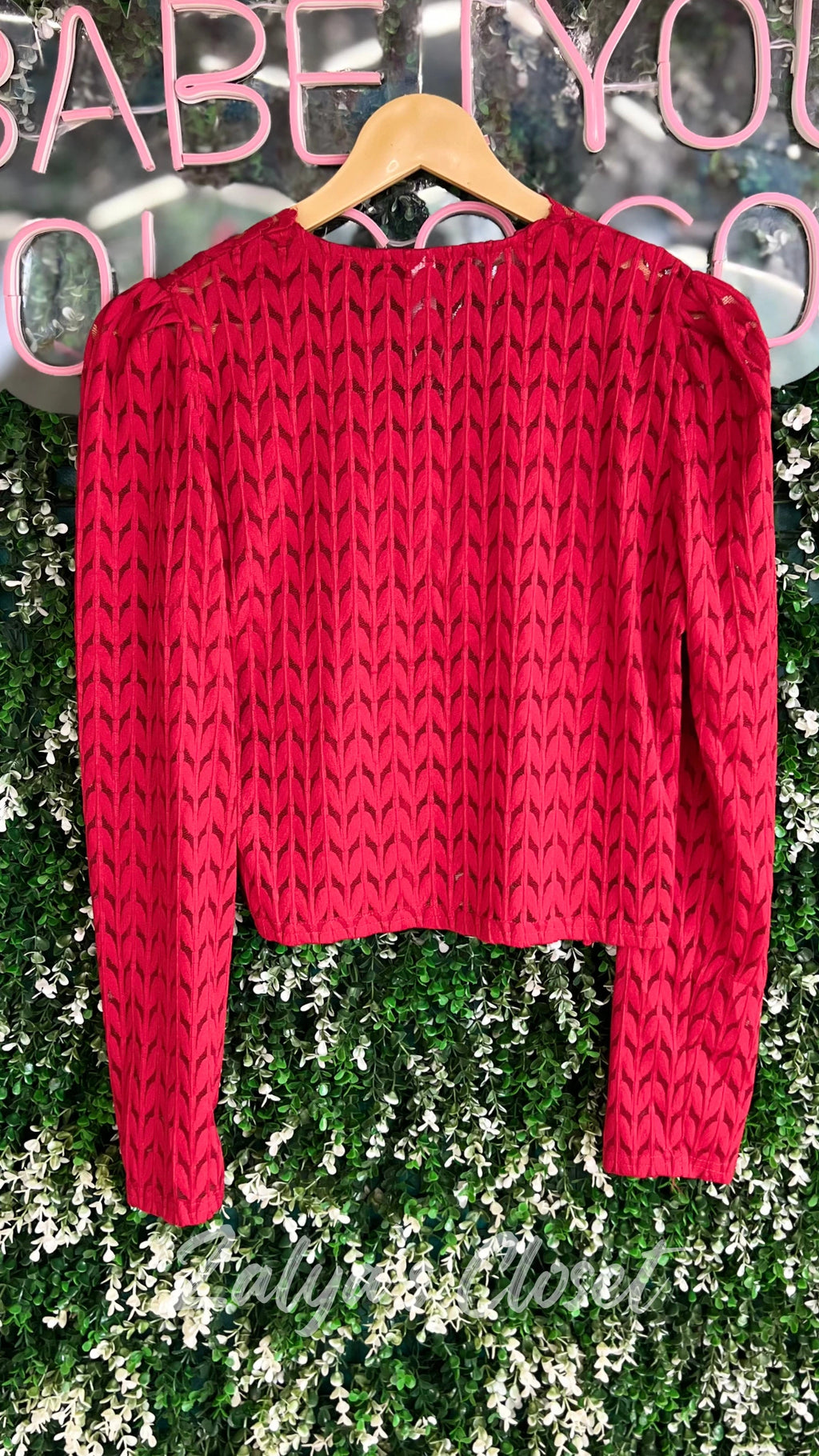 Imported Solid Lace Top