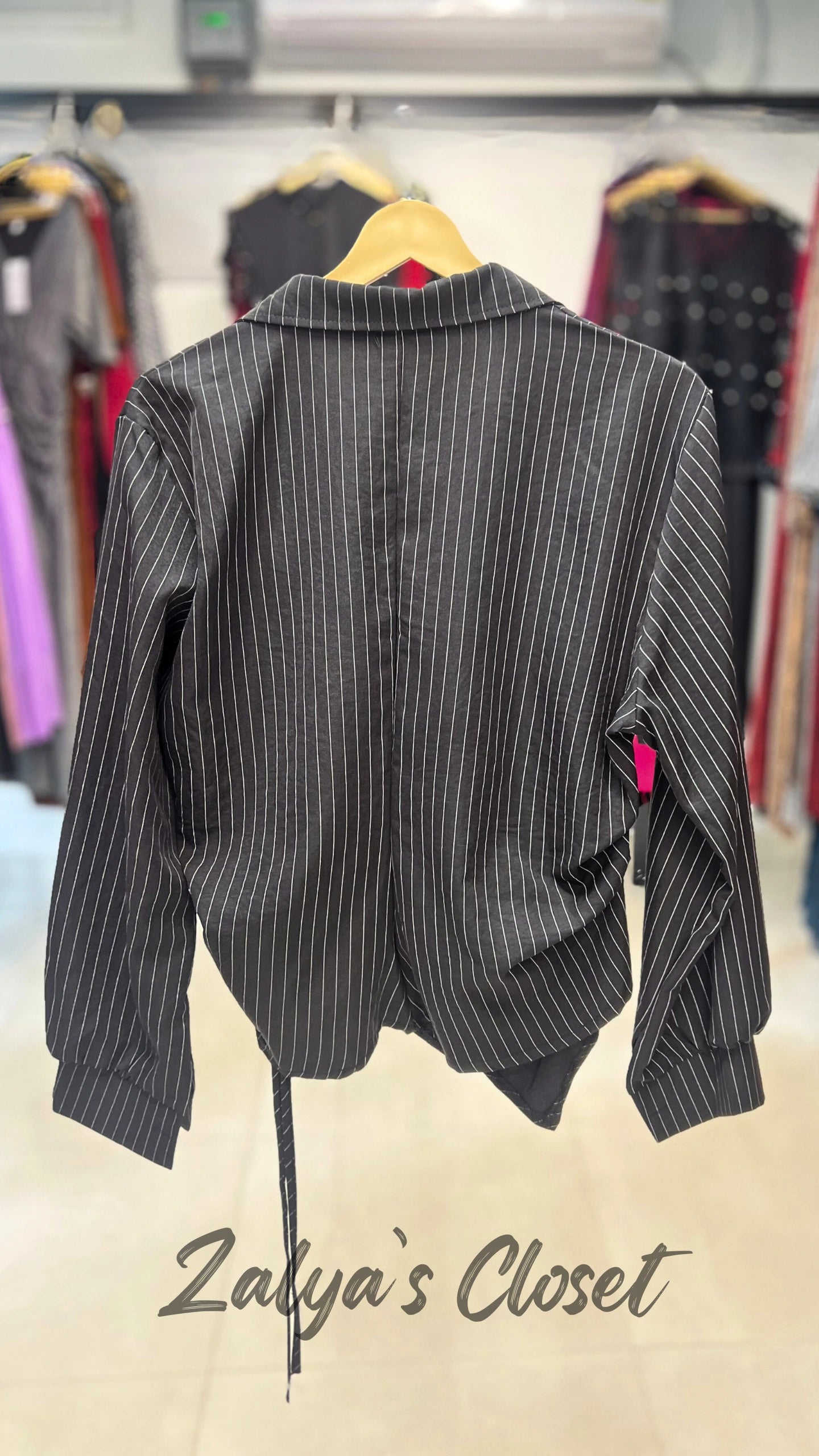 Imported Striped Asymmetric Shirts