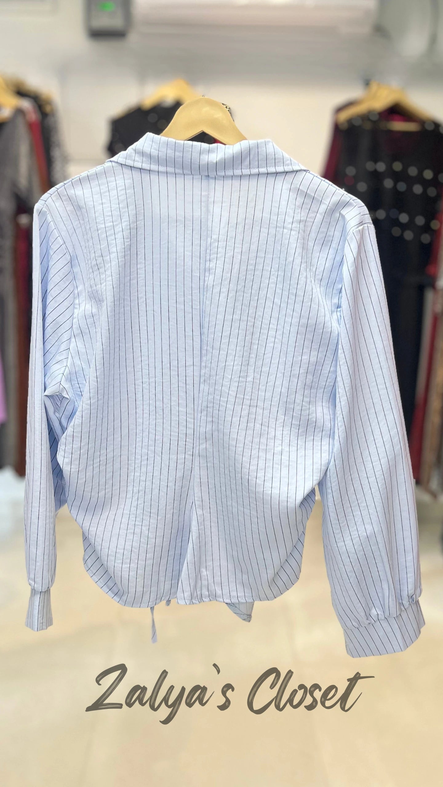 Imported Striped Asymmetric Shirts