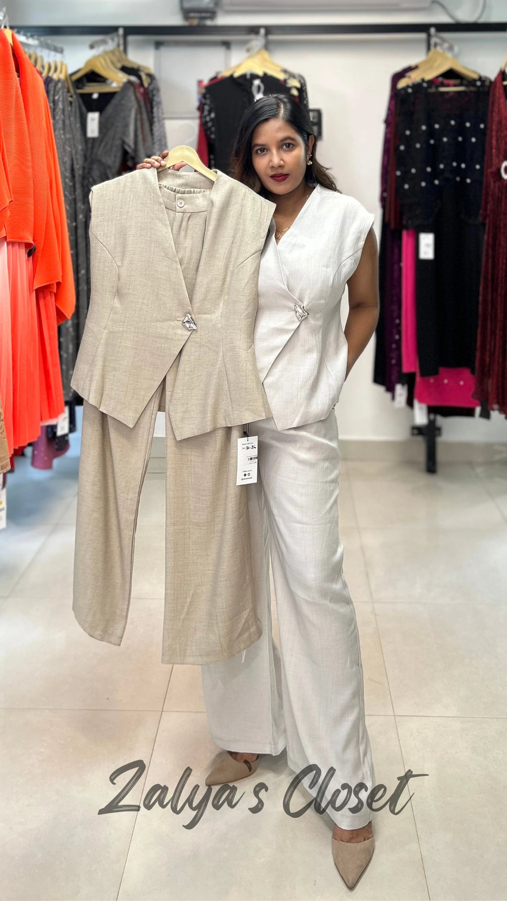 Imported Vest & Pant Co Ord Set -vest