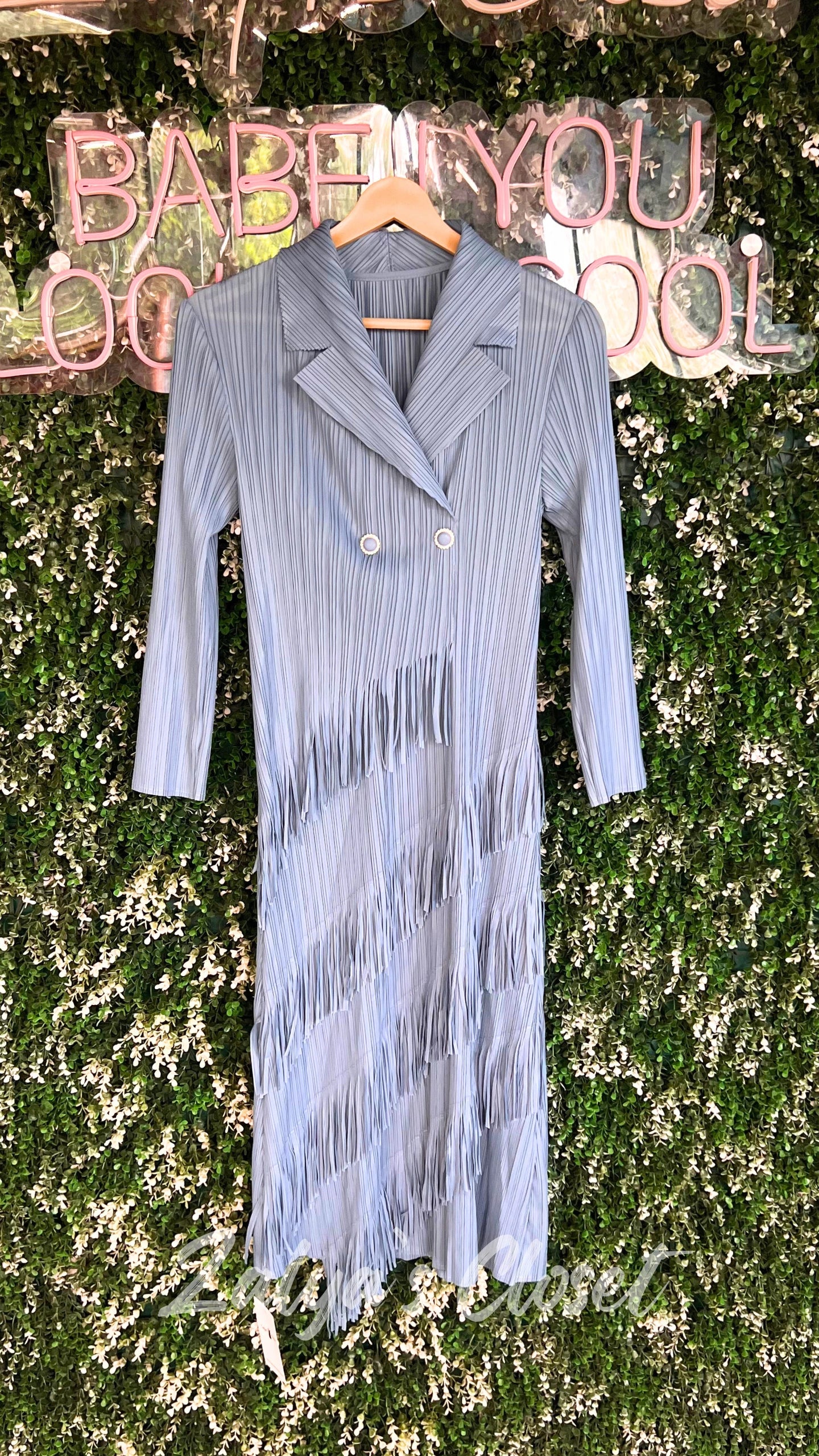 Imported Magic Dress with Frills & Belts