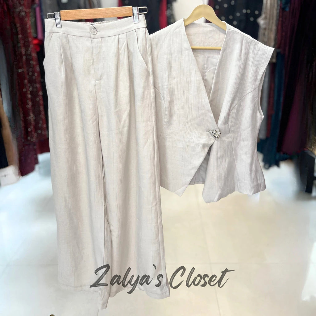 Imported Vest & Pant Co Ord Set -vest