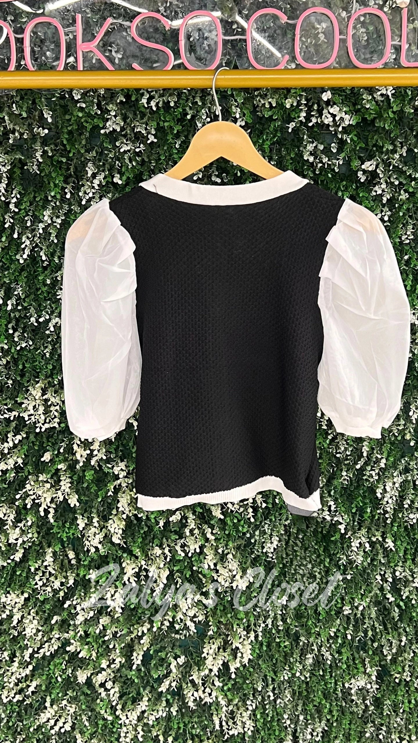 Imported black & white crop tops