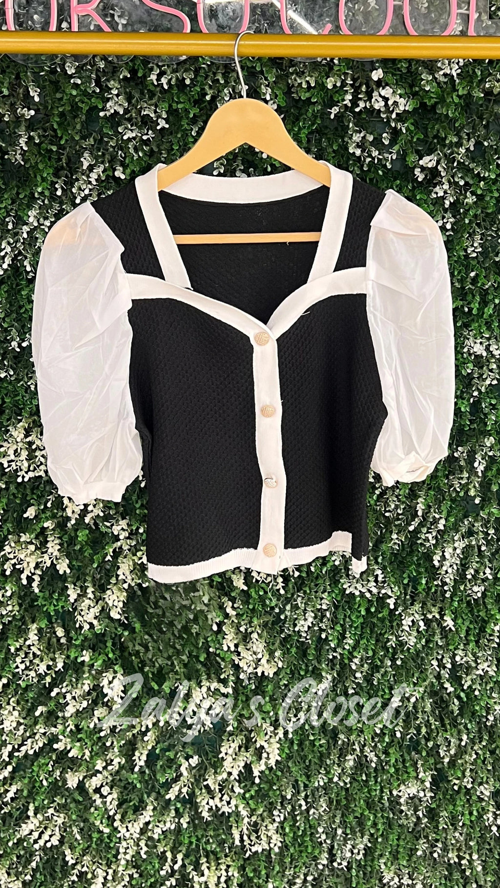 Imported black & white crop tops