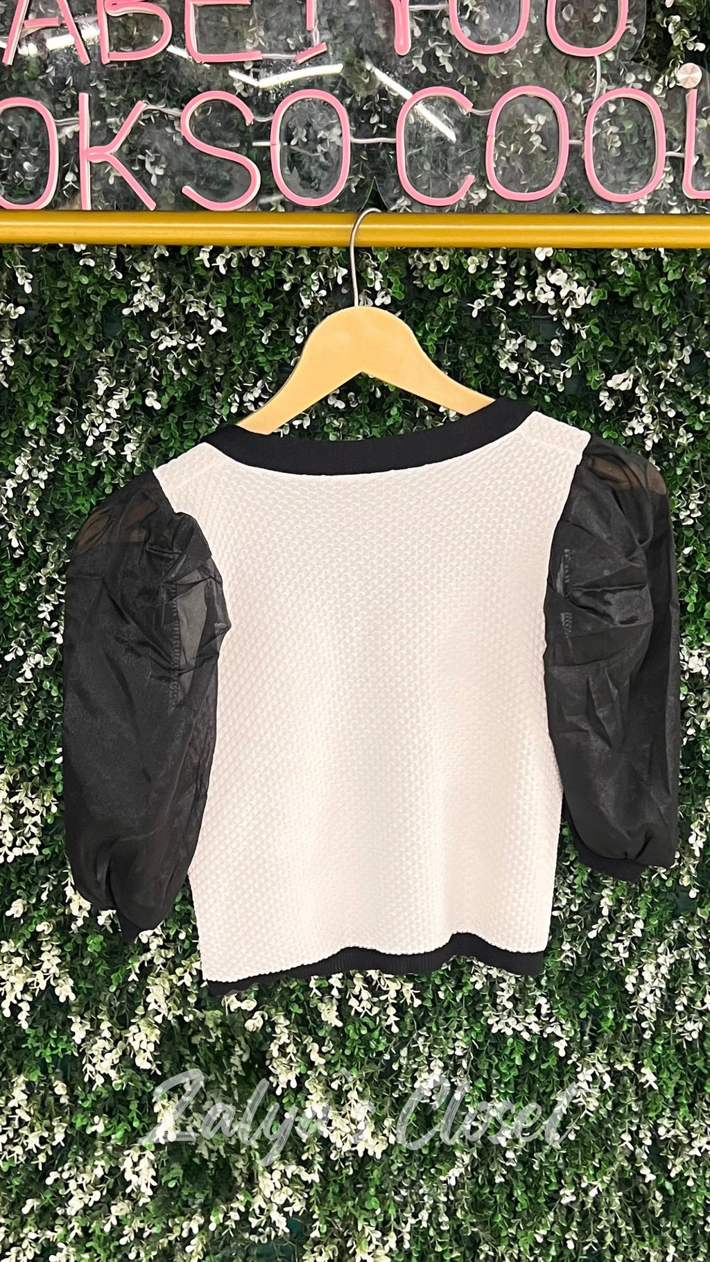 Imported black & white crop tops