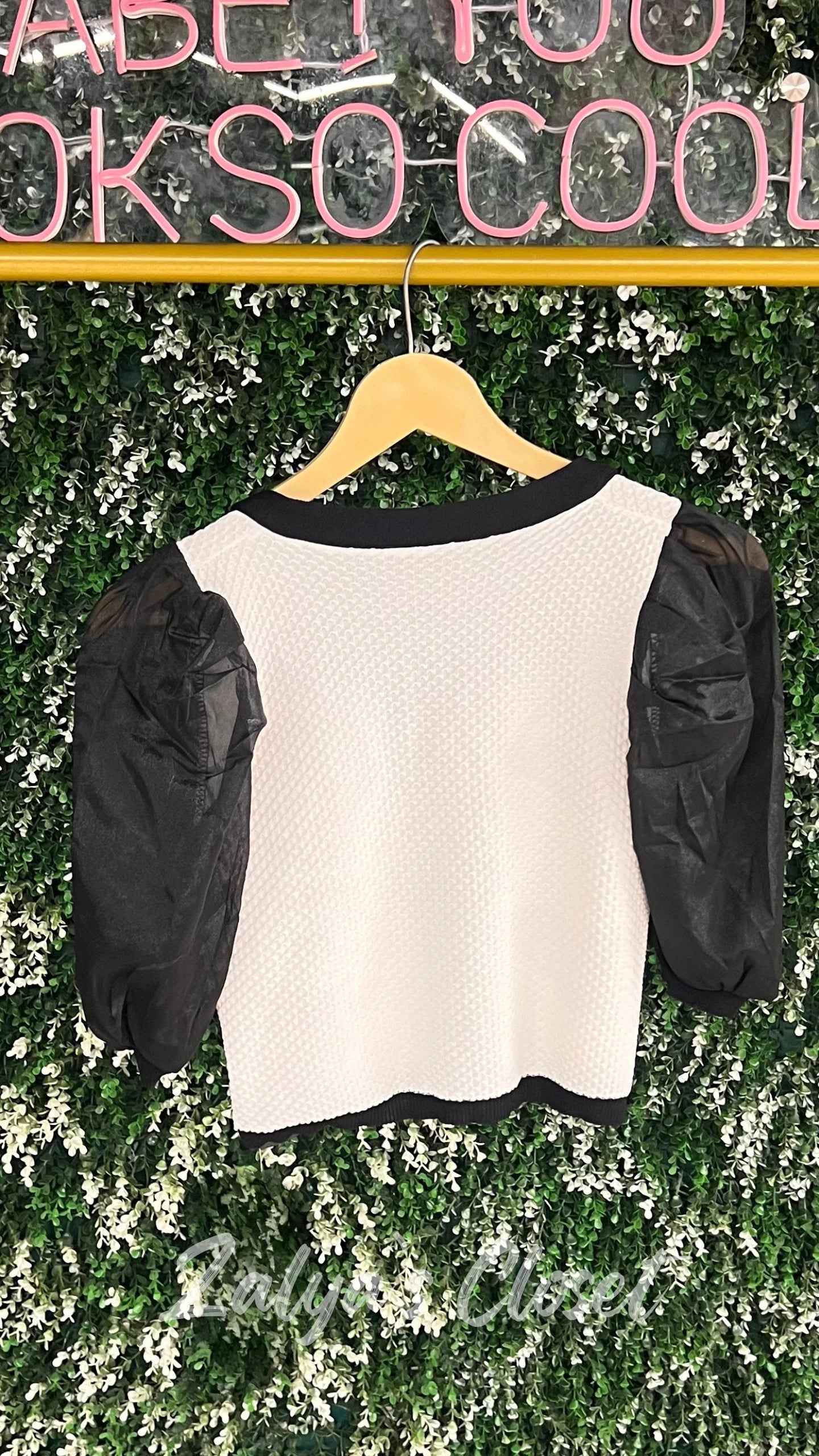 Imported black & white crop tops