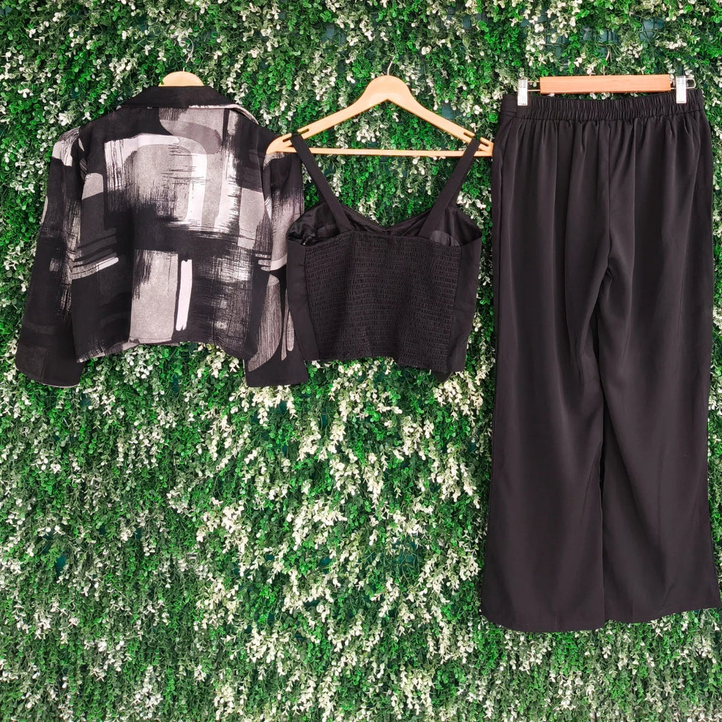 Jacket style 3 pcs Co-ord set