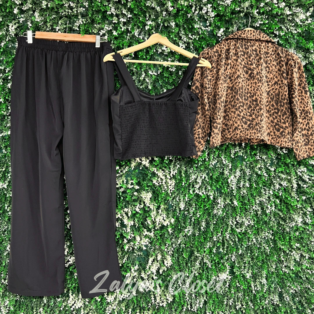 Jacket style 3 pcs Co-ord set