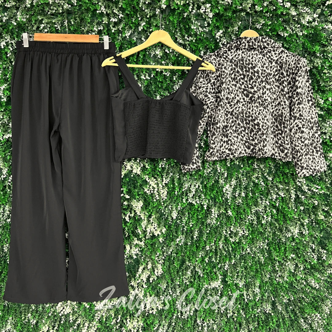 Jacket style 3 pcs Co-ord set