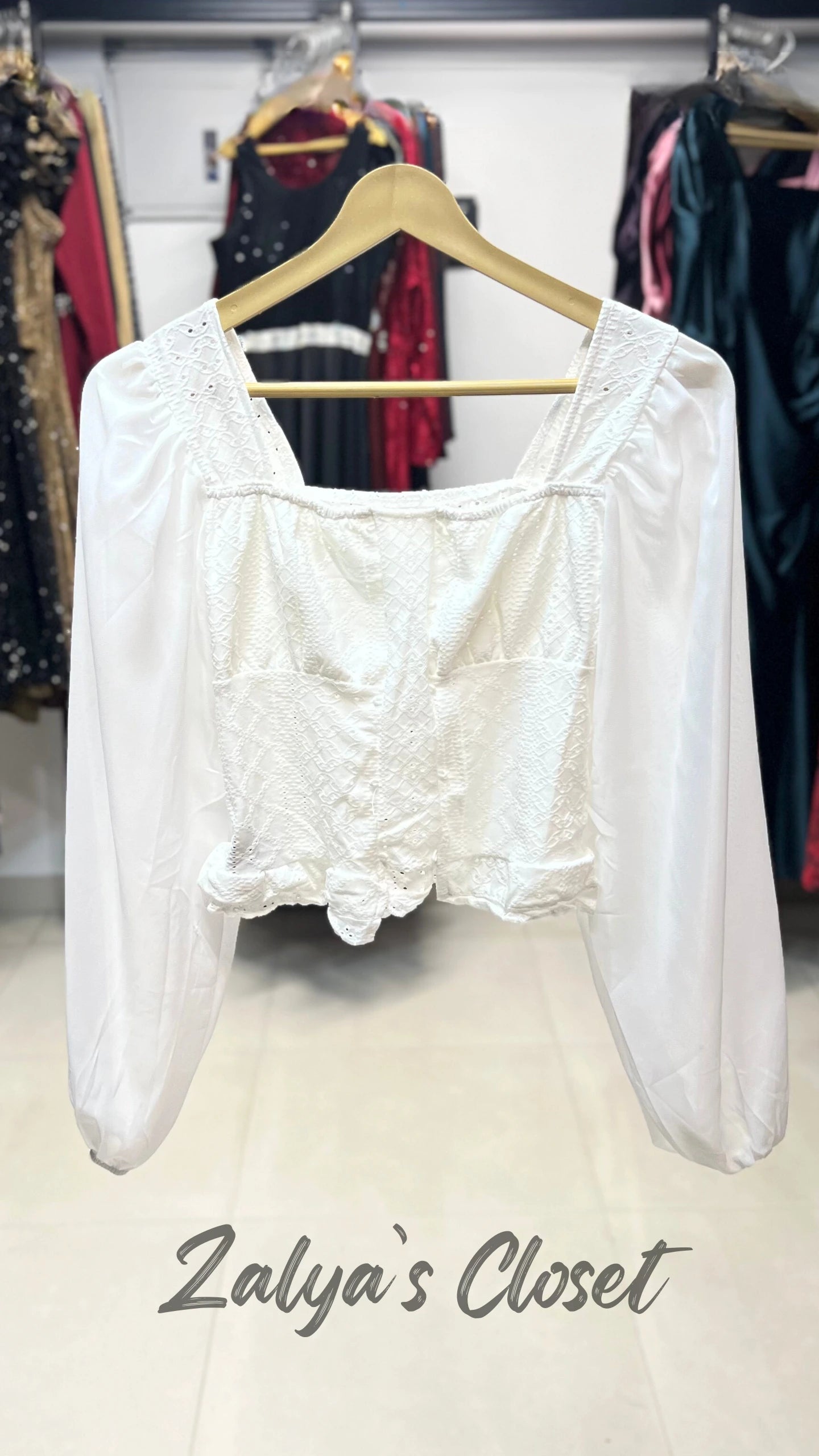 Korean Style Full Sleeves Tops