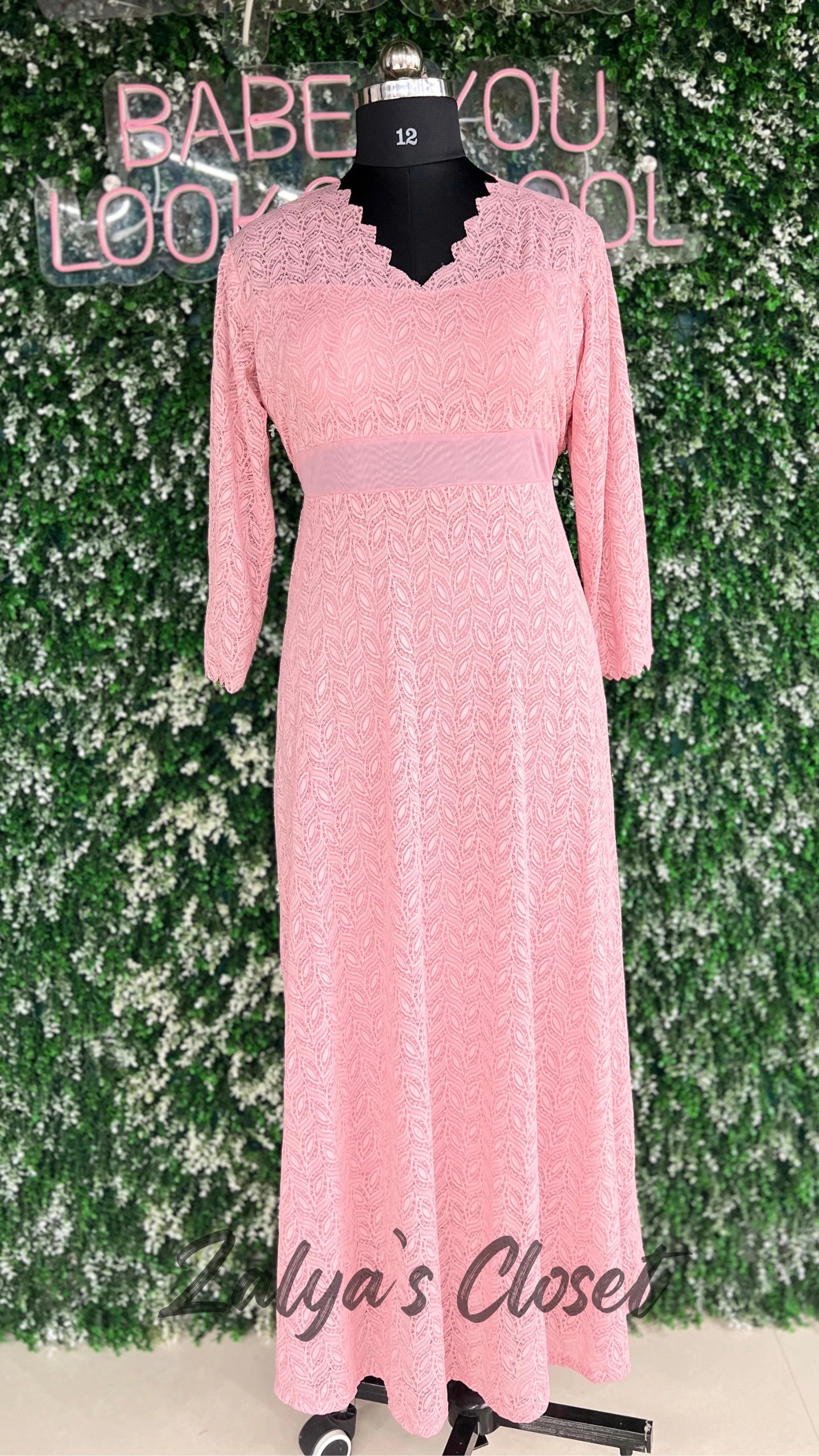 Lace Fabric Long Dress