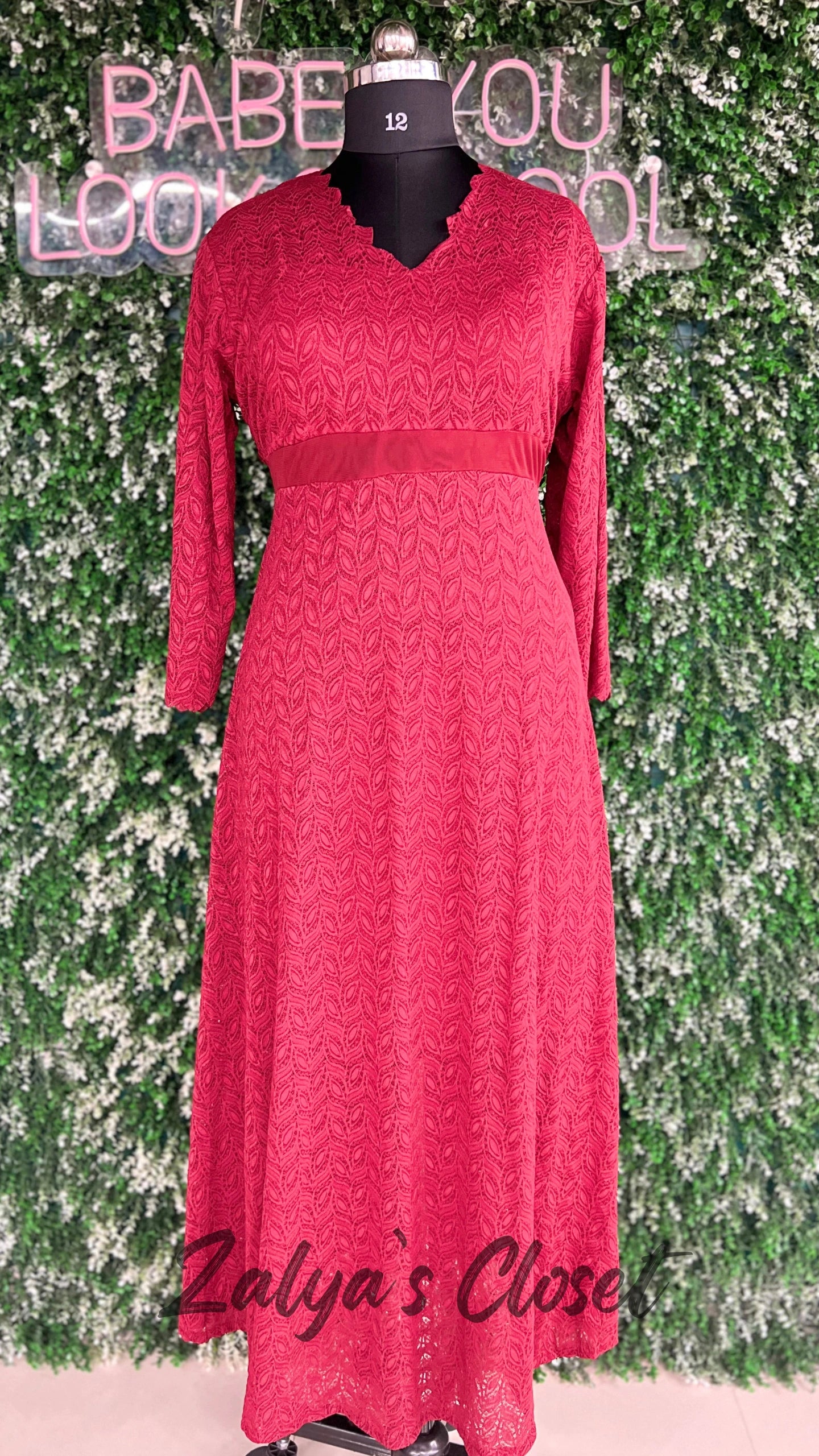 Lace Fabric Long Dress