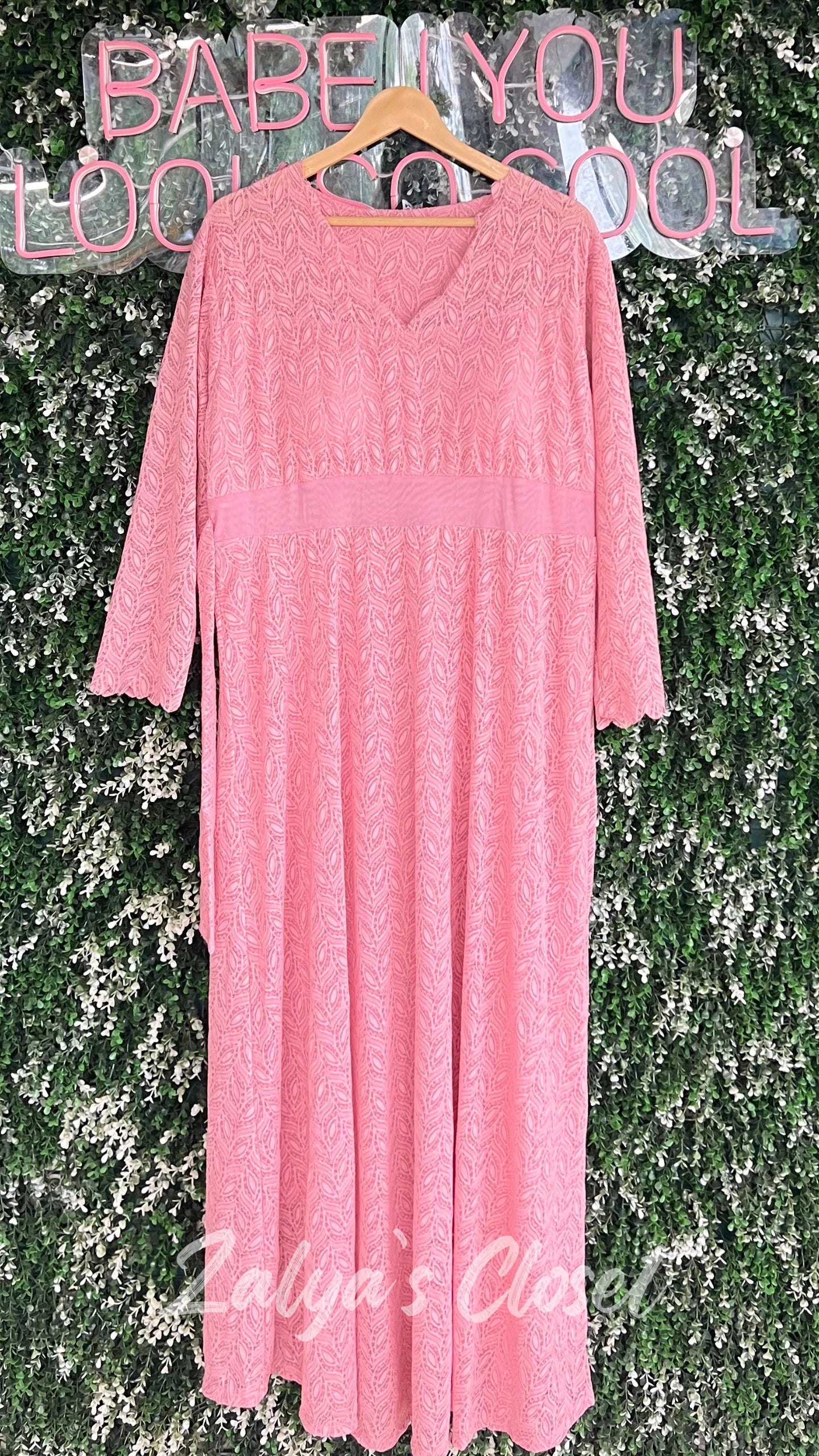 Lace Fabric Long Dress