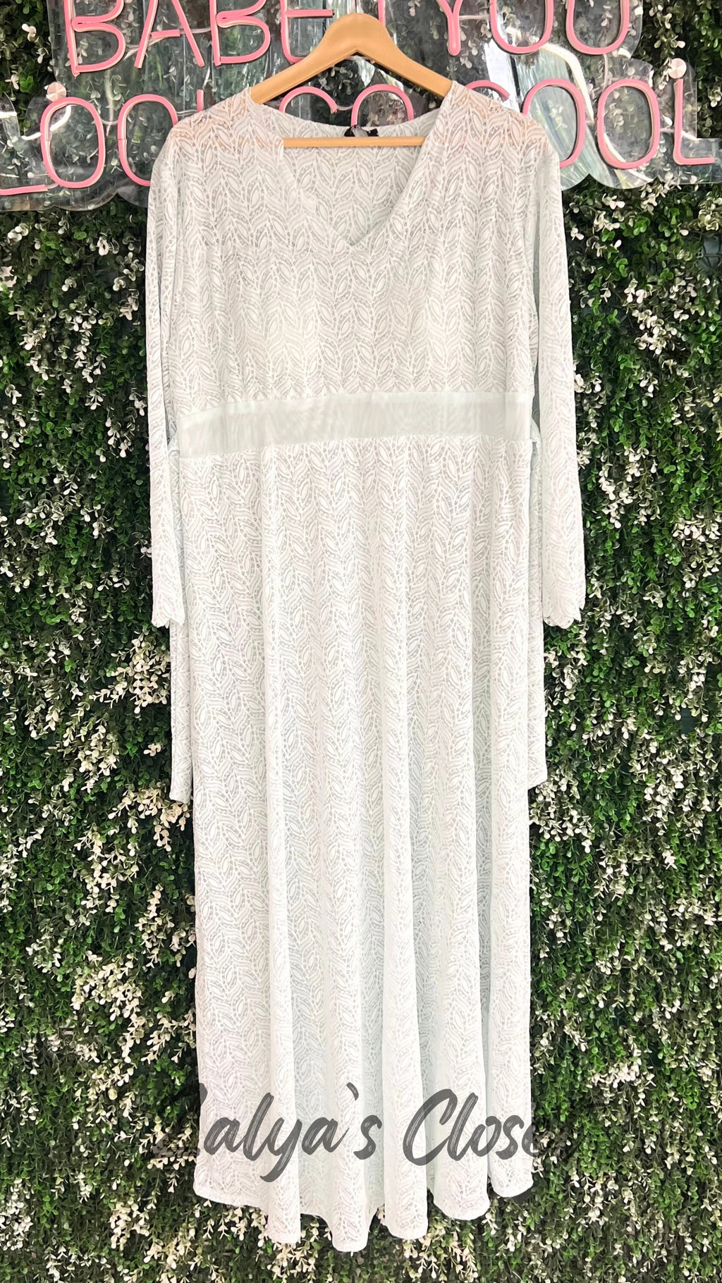 Lace Fabric Long Dress