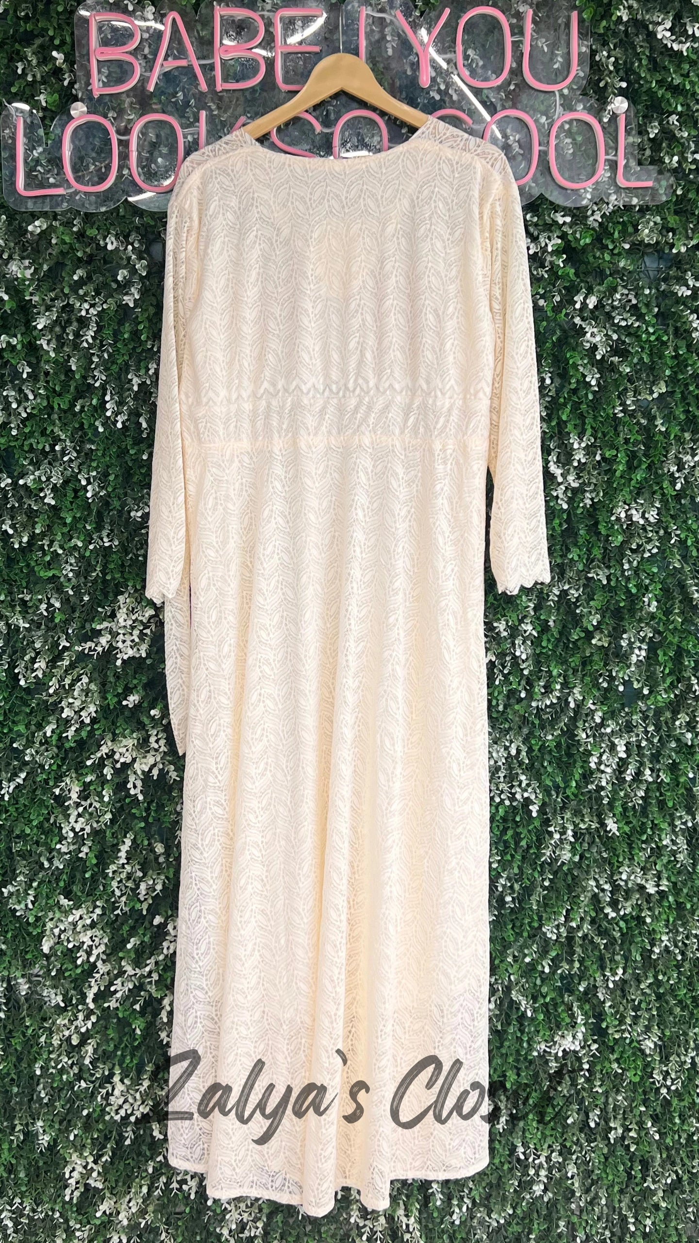 Lace Fabric Long Dress