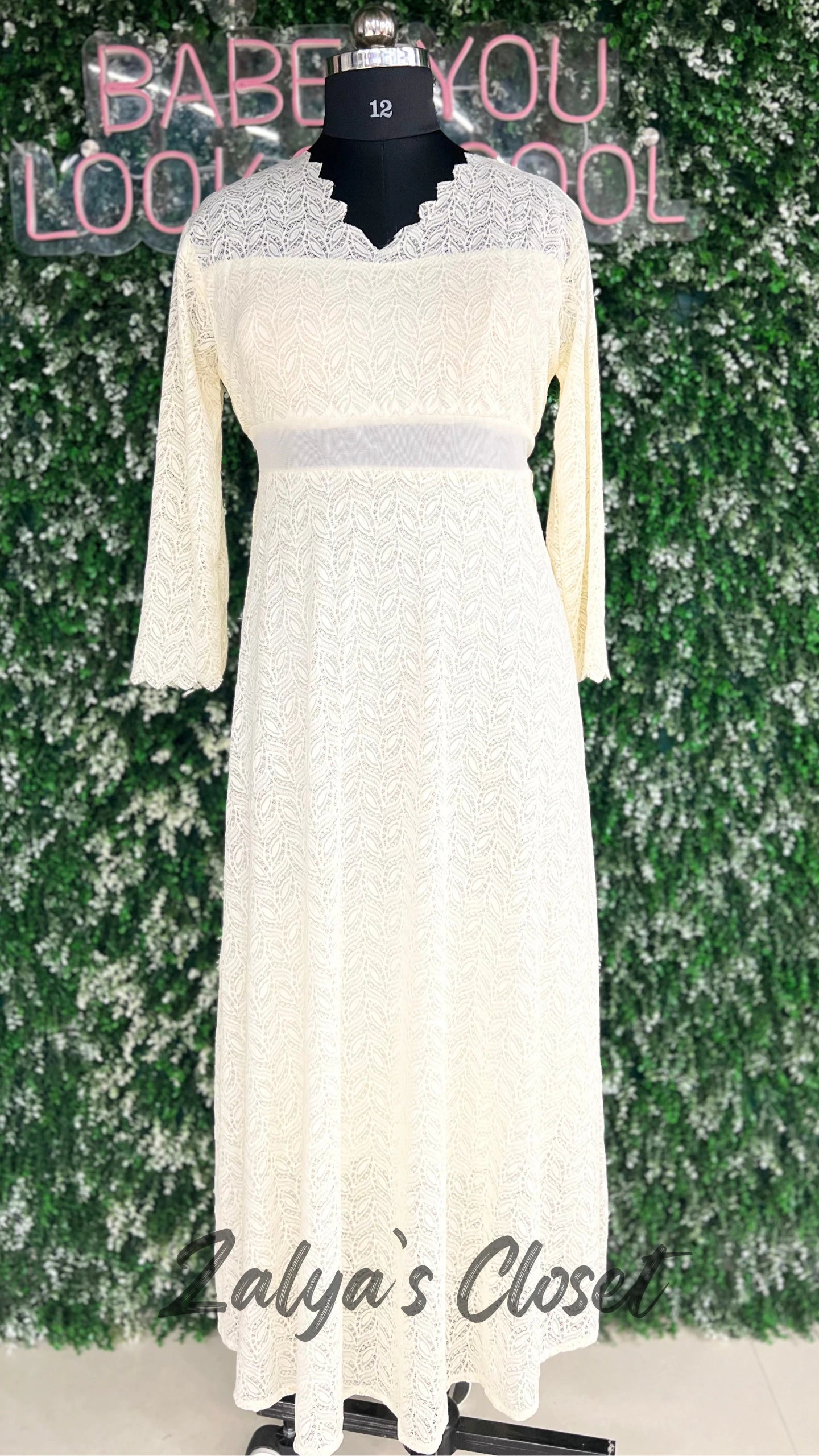 Lace Fabric Long Dress