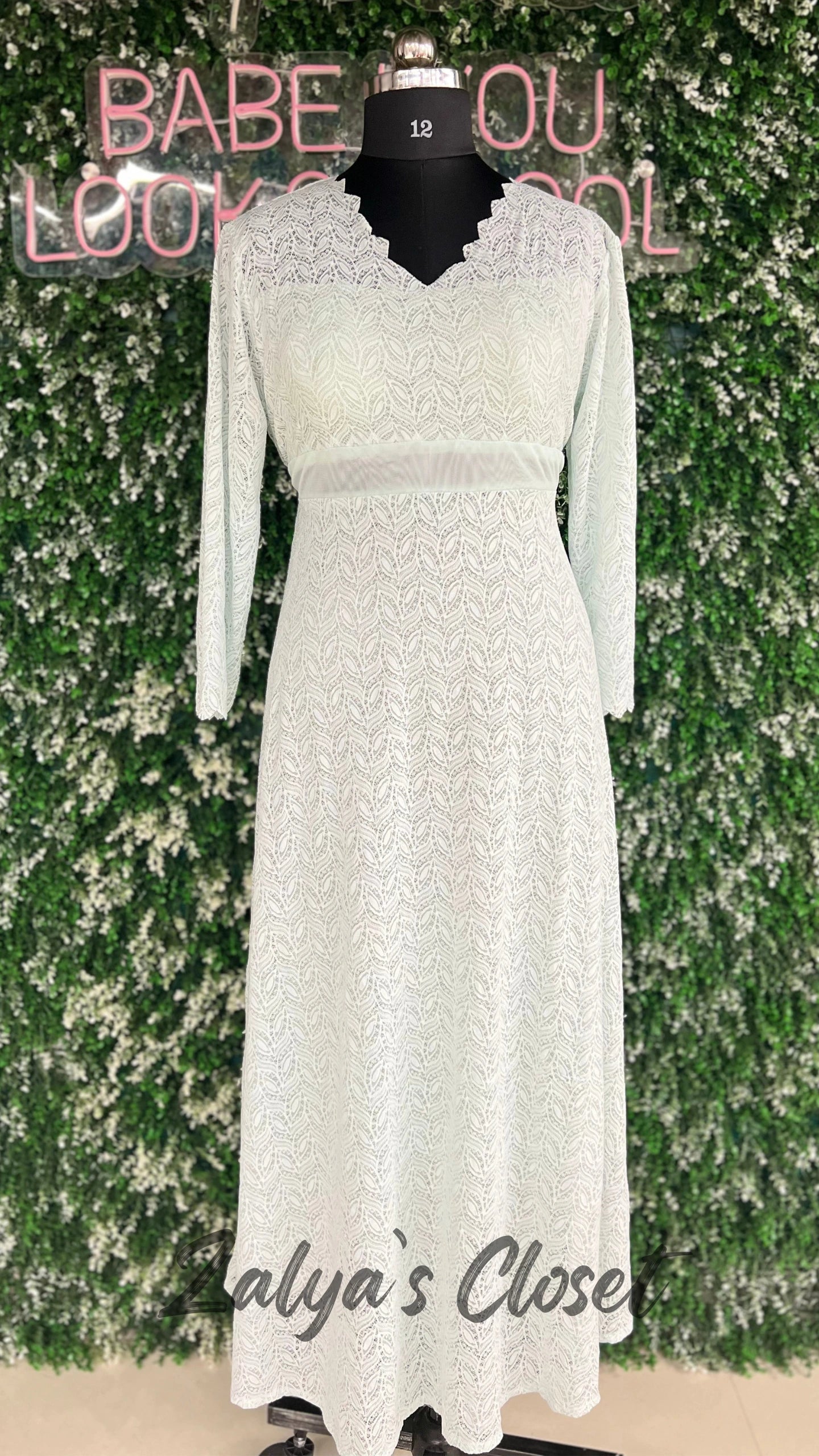 Lace Fabric Long Dress