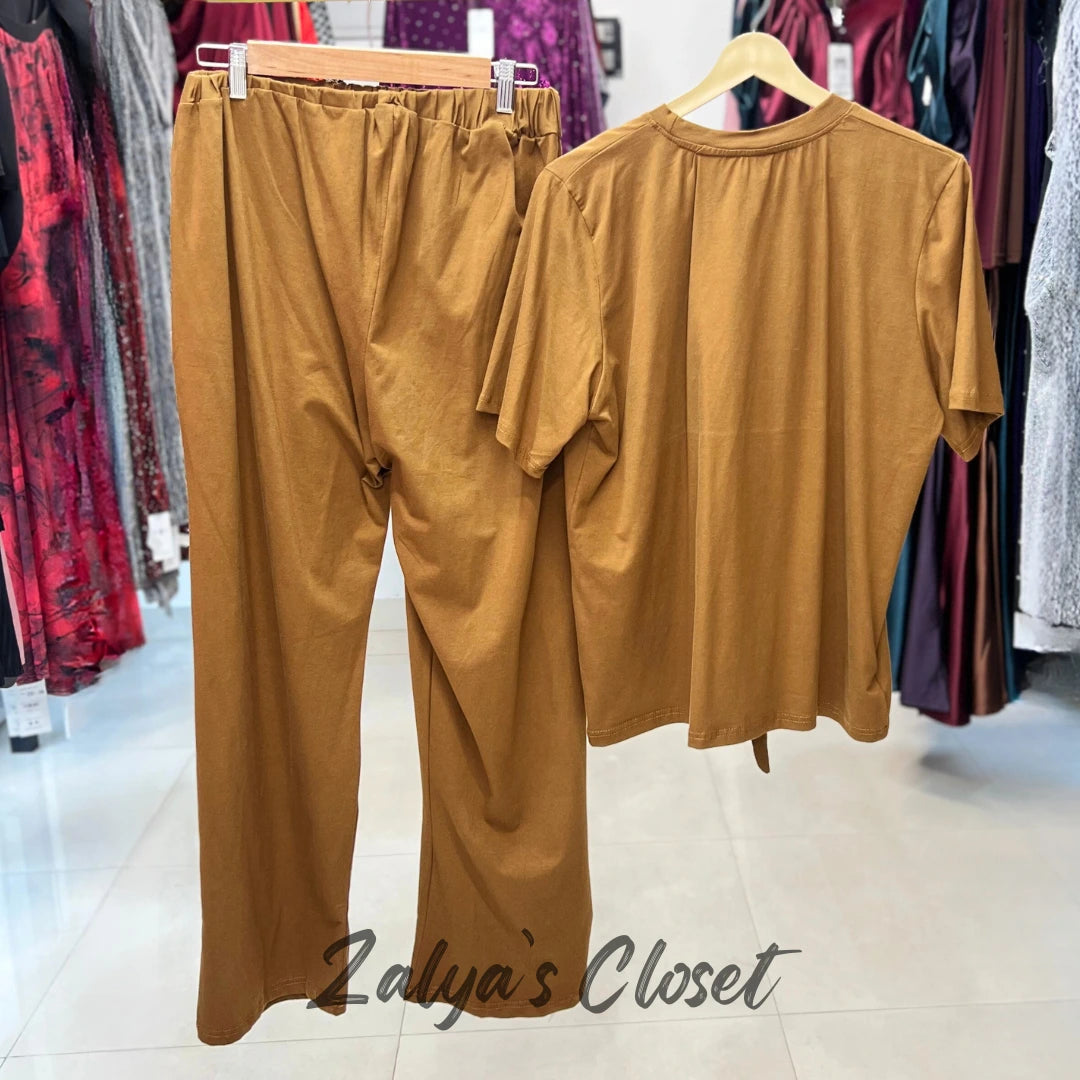 Leaf Design Top & Pant Co Ord Set