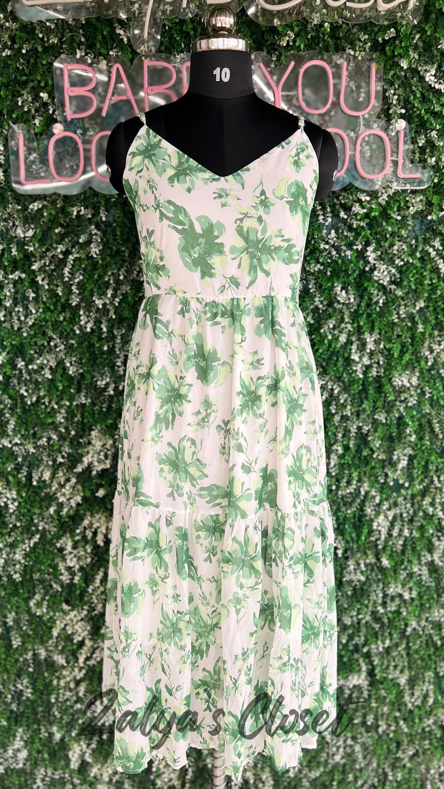 Long Floral Imported Gown With Shrug