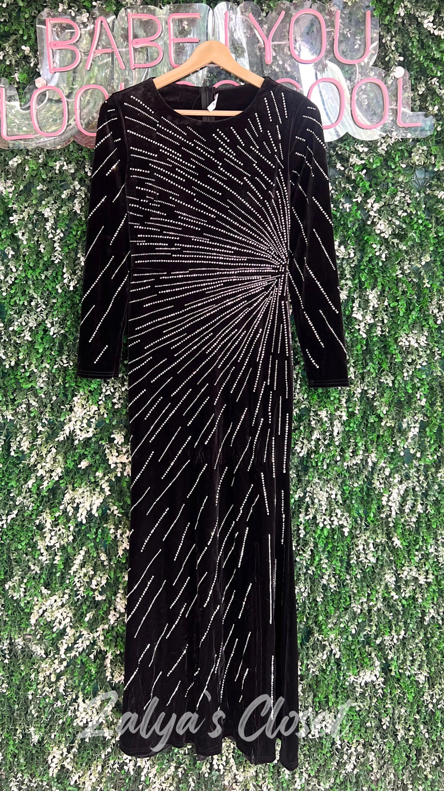 Long Party Wear With Stone Work