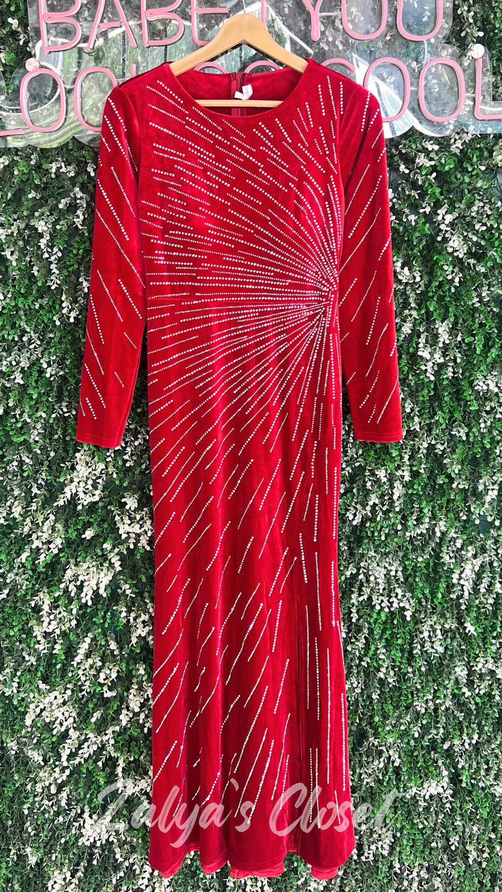 Long Party Wear With Stone Work