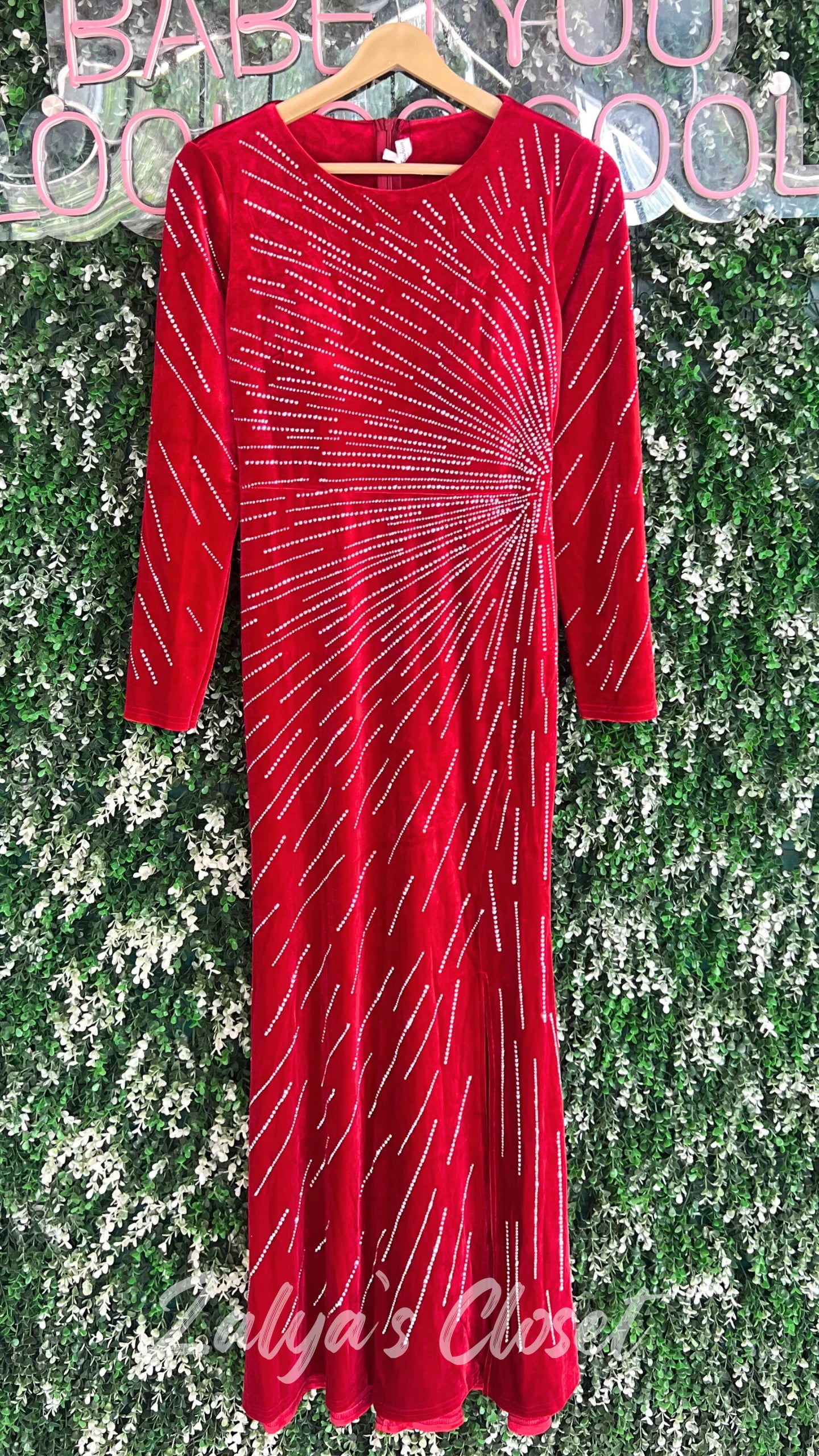 Long Party Wear With Stone Work