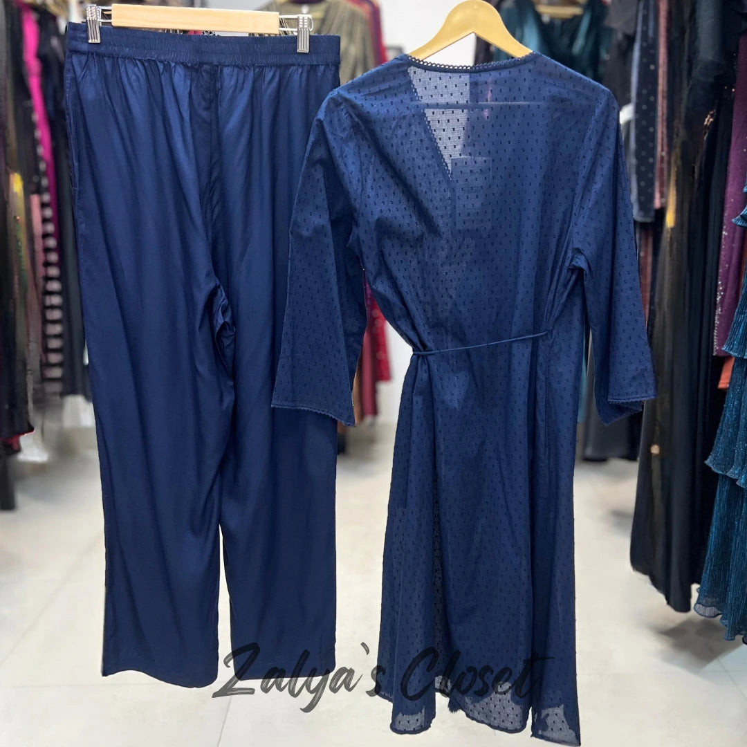 Navv Anarakha Cotton Dobbv Kurta