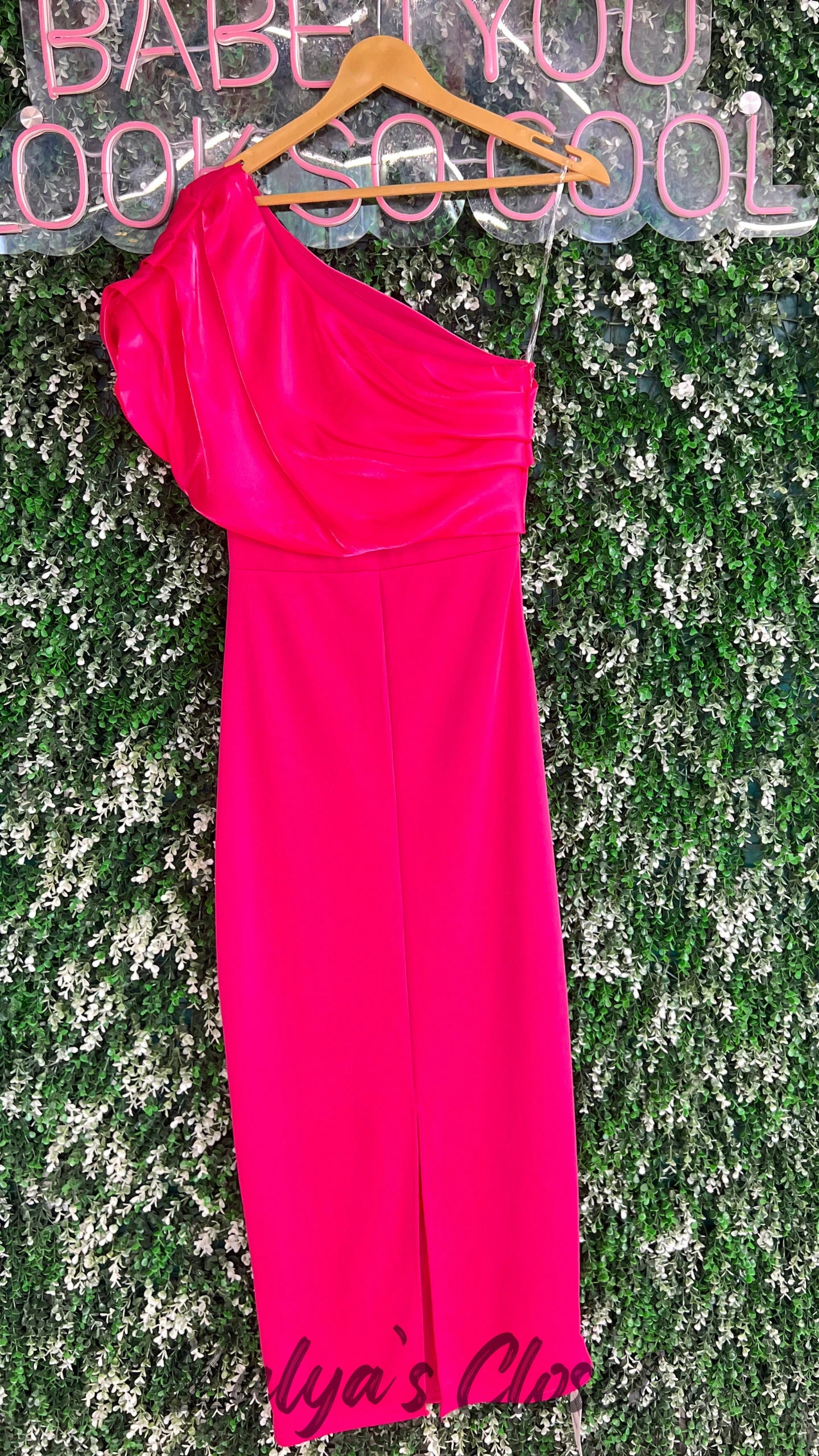 One Side Shoulder Party Wear Dress