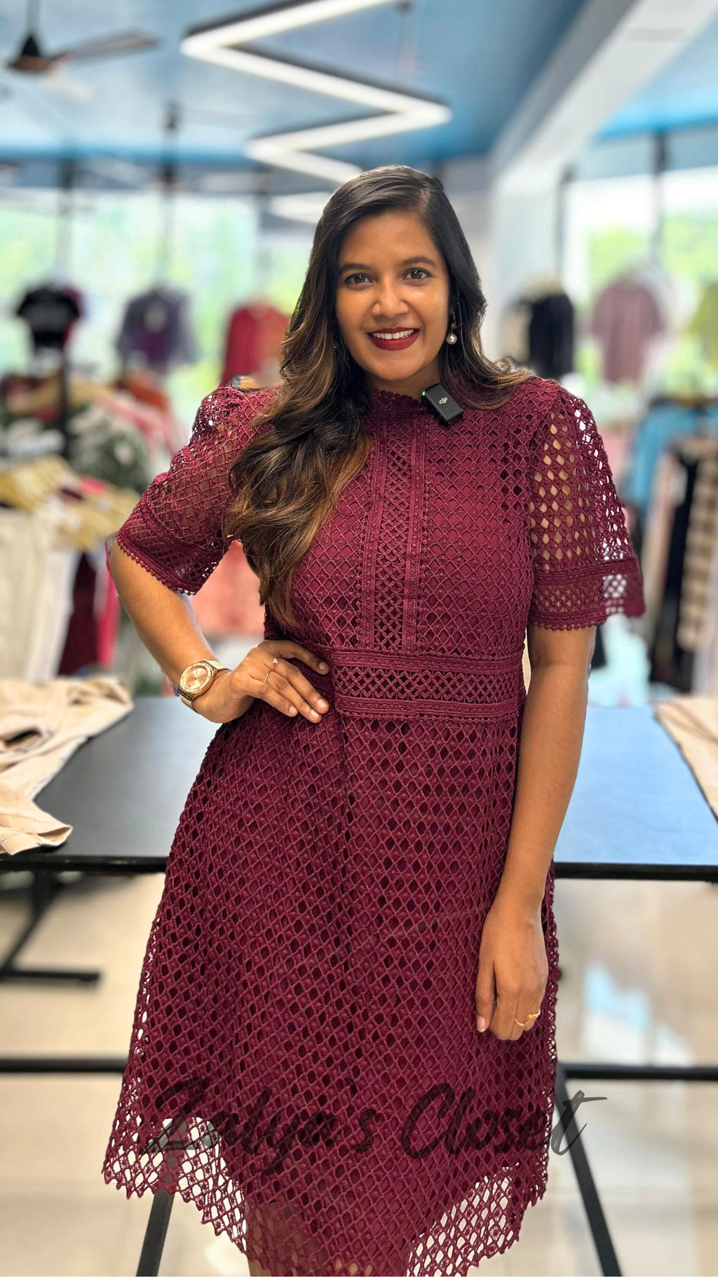 Plus Size Crochet Lace Dress