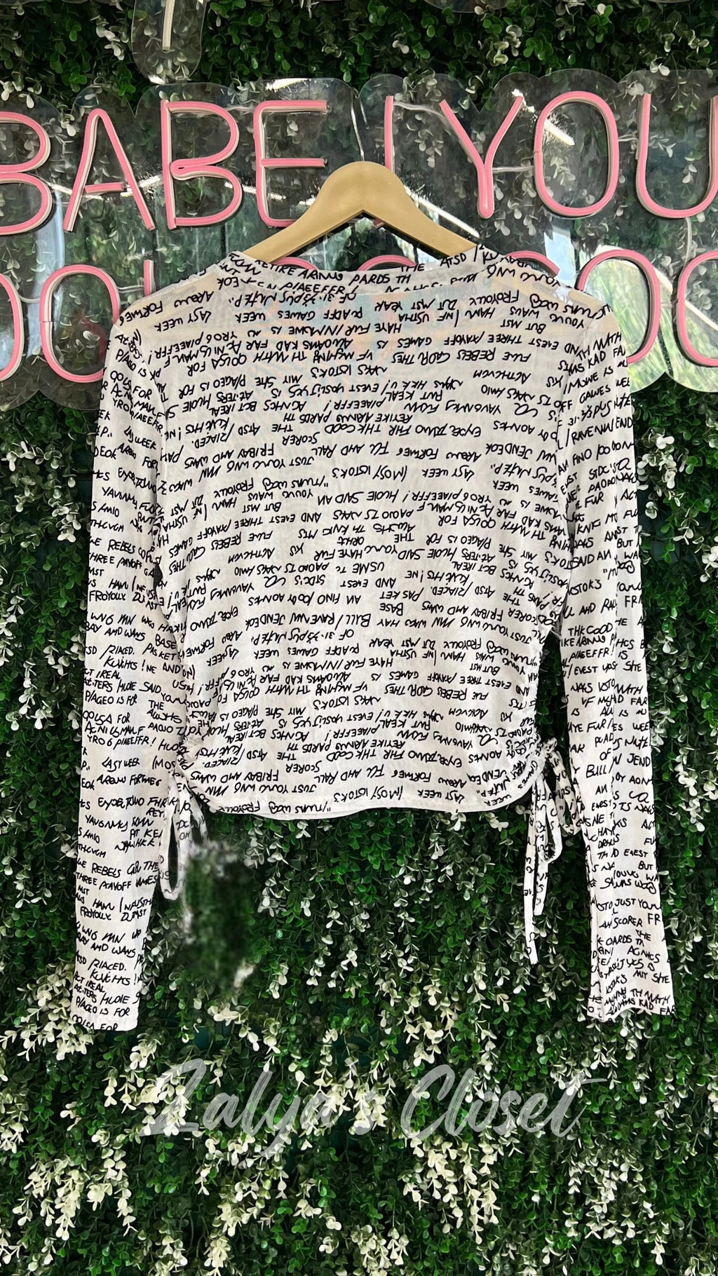 Powernet Fabric With Denim Patch Design Top