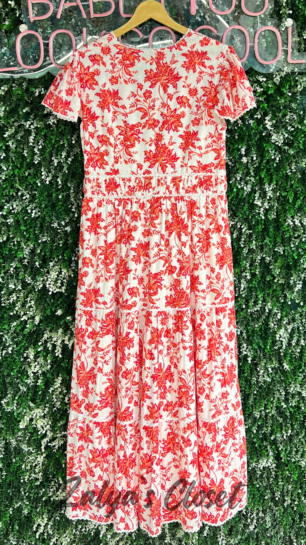 Printed Full Length Lace Work