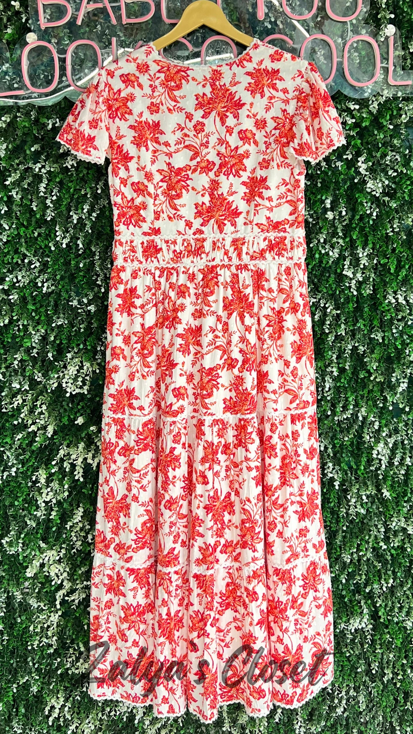 Printed Full Length Lace Work