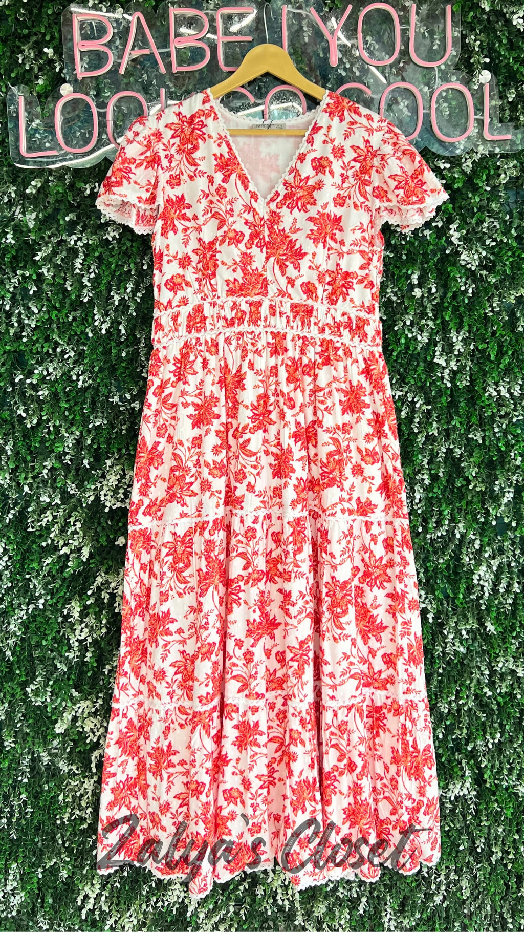 Printed Full Length Lace Work