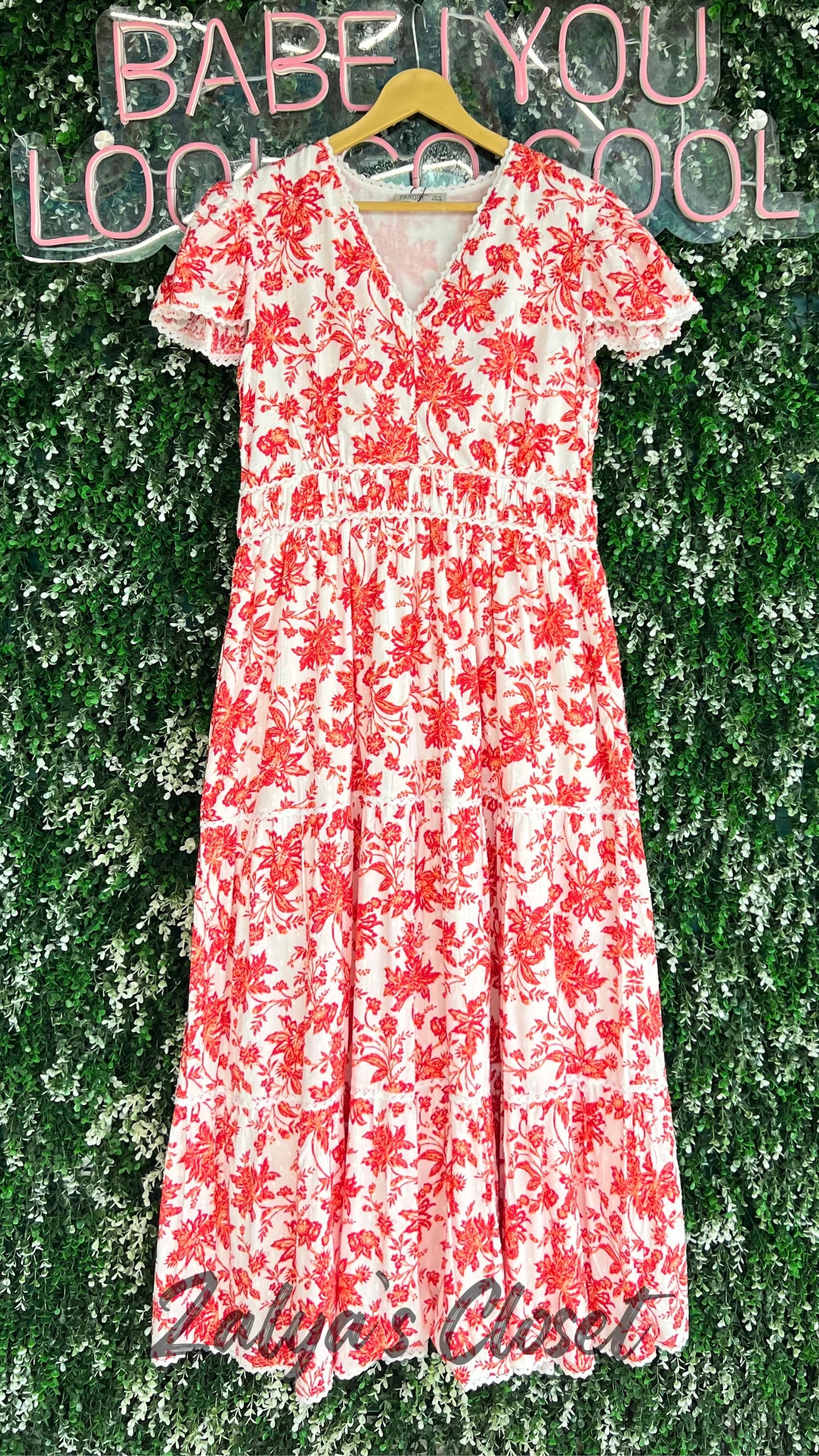 Printed Full Length Lace Work