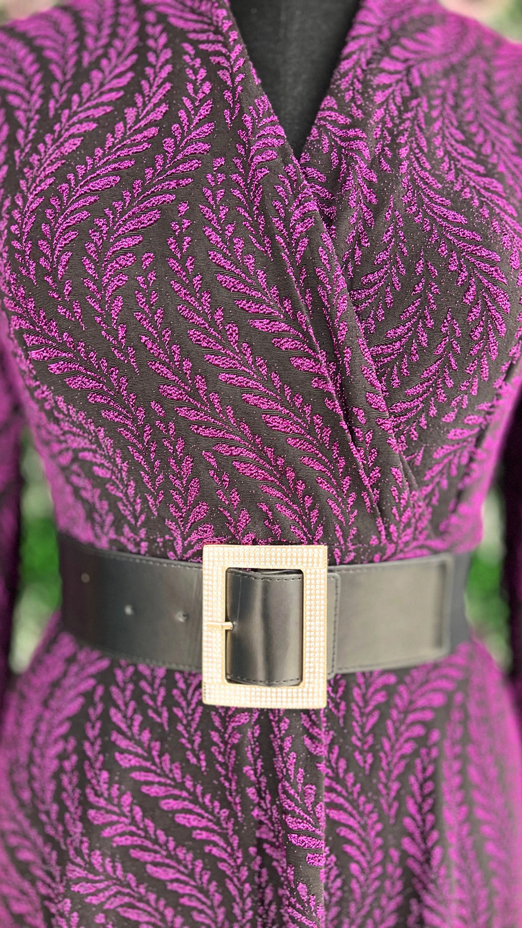 Printed Imported Party Wear Gown With Belt